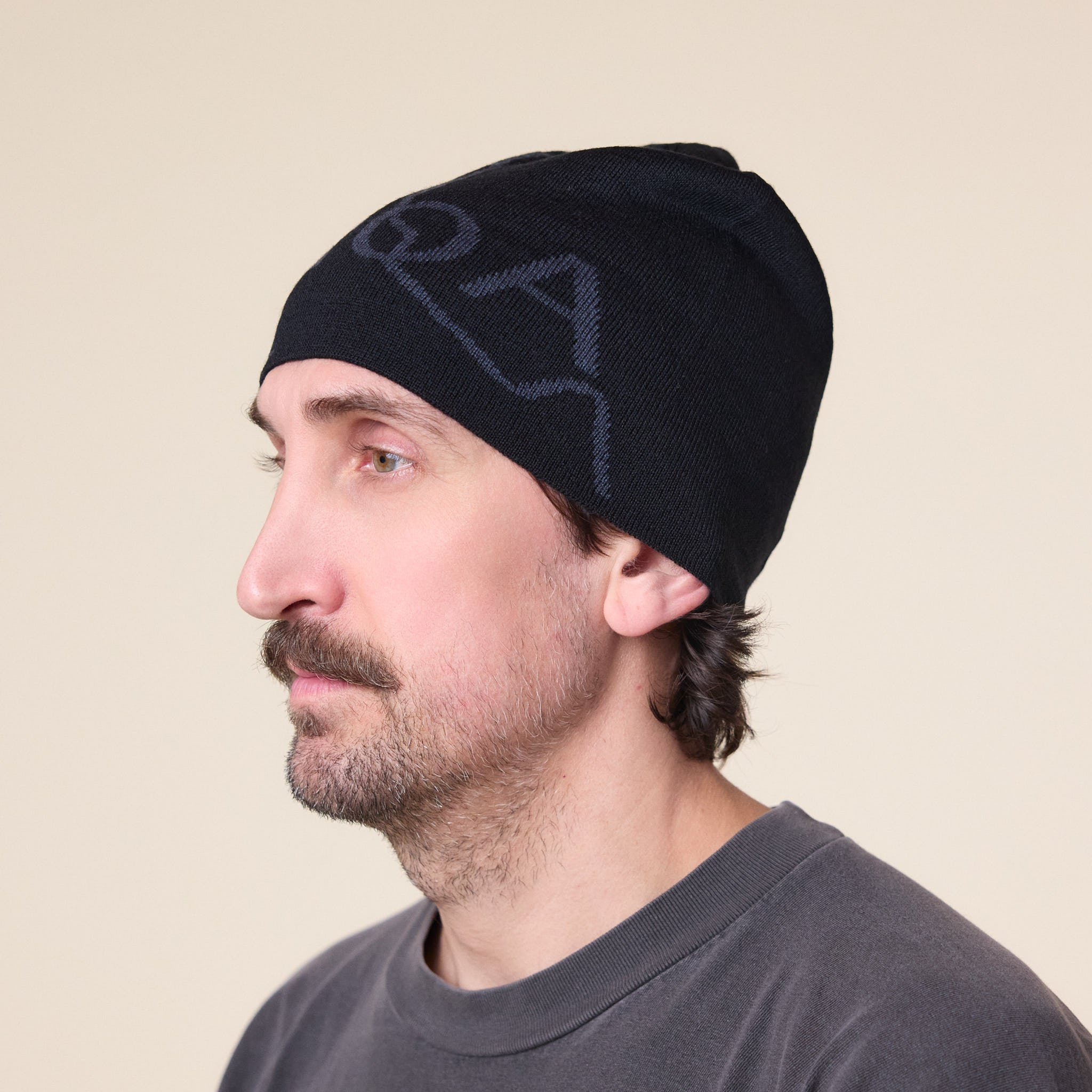 Roa Hiking - Logo Wool Beanie - Black