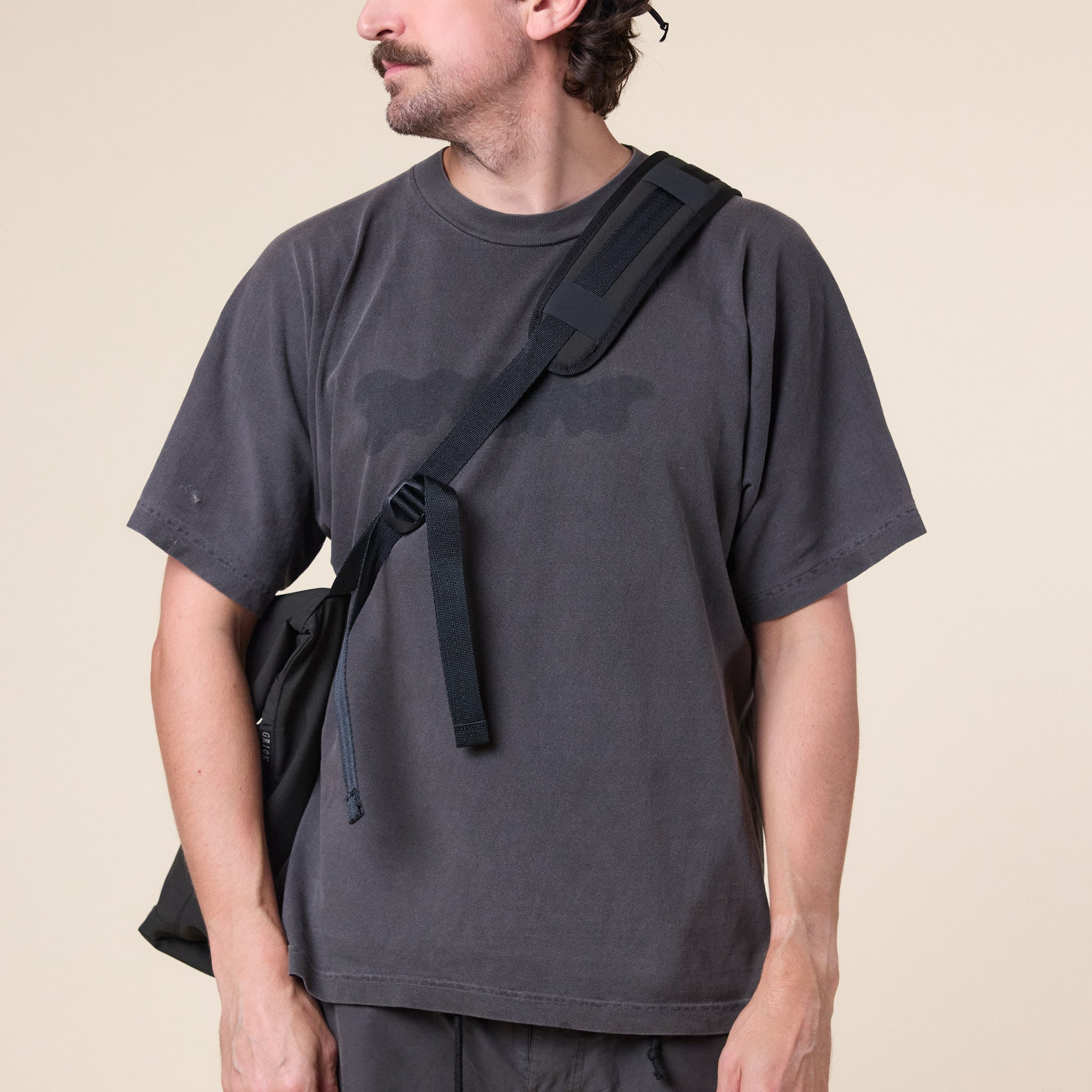 GR10K - Canvas Shoulder Bag - Dark Soil Grey