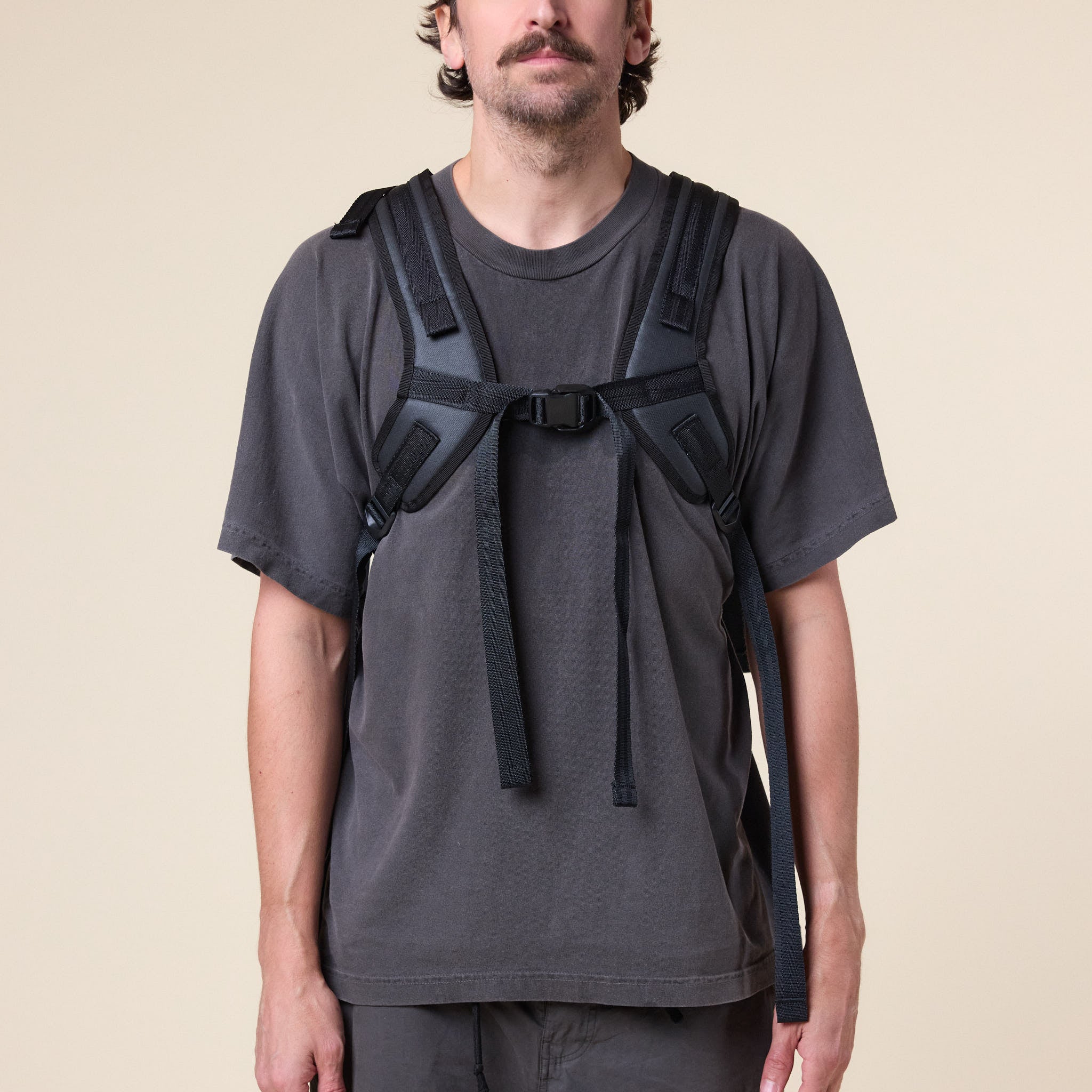 GR10K - Coated Zipped Backpack - Black