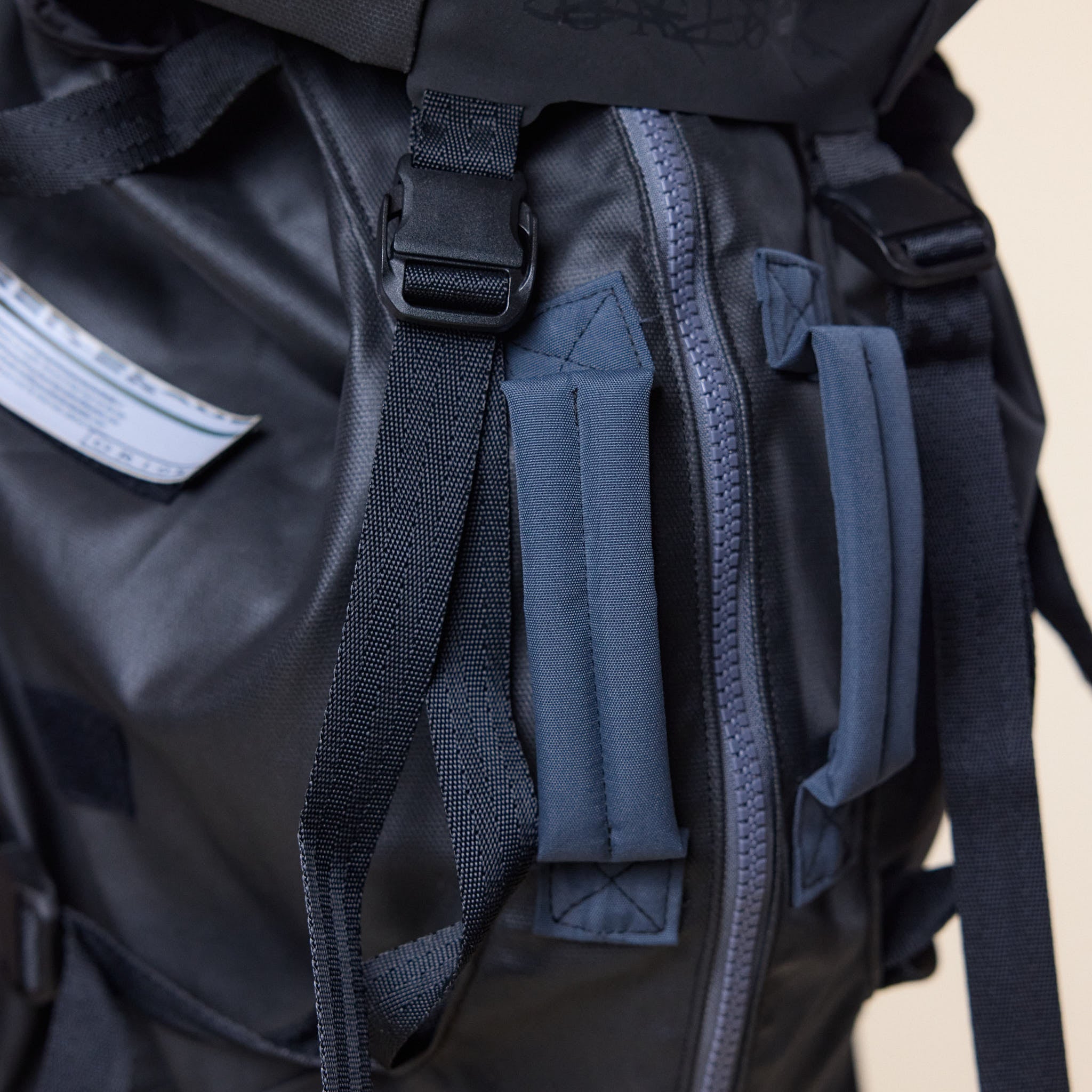 GR10K - Coated Zipped Backpack - Black