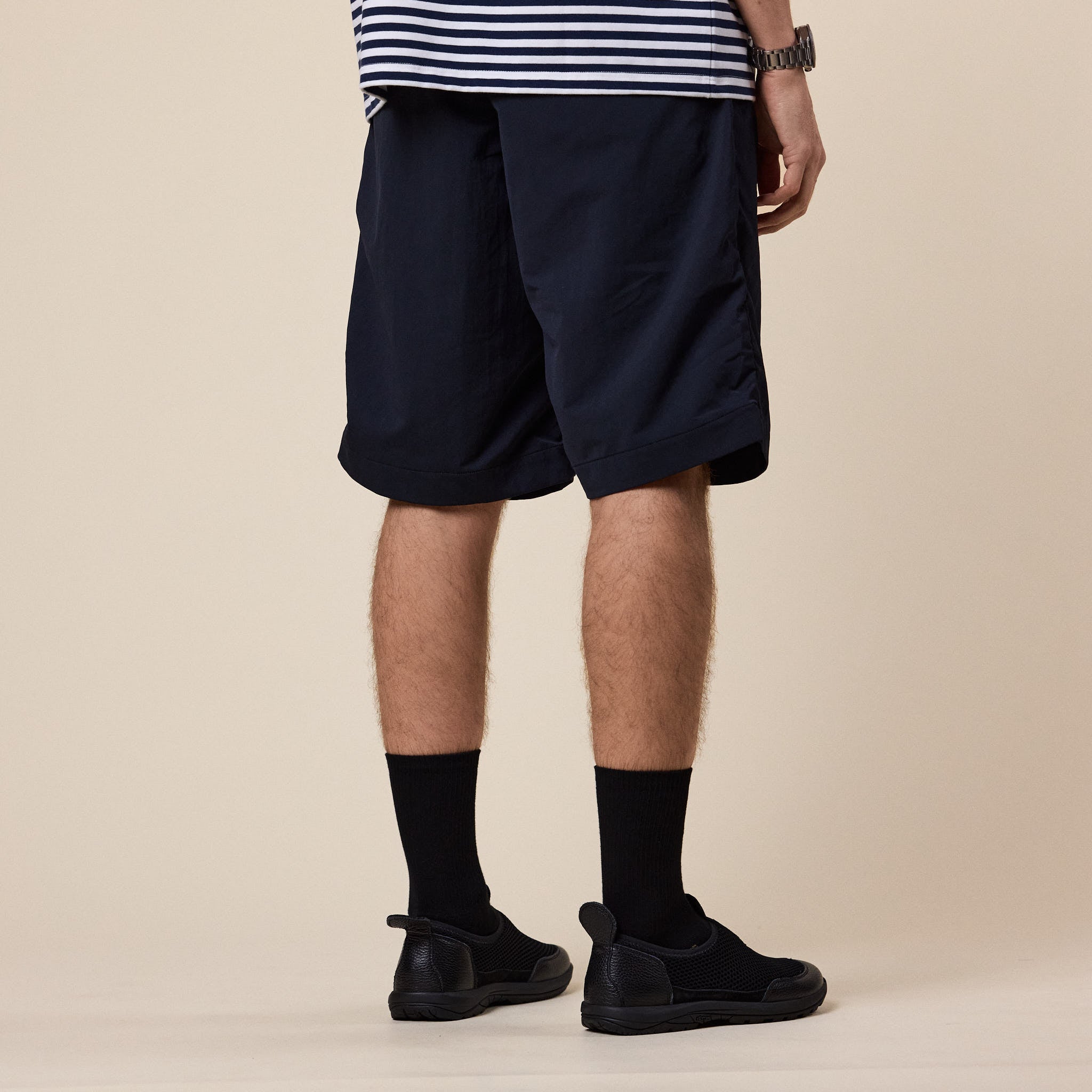 Nanamica - ALPHADRY Double Pleat Shorts - Navy