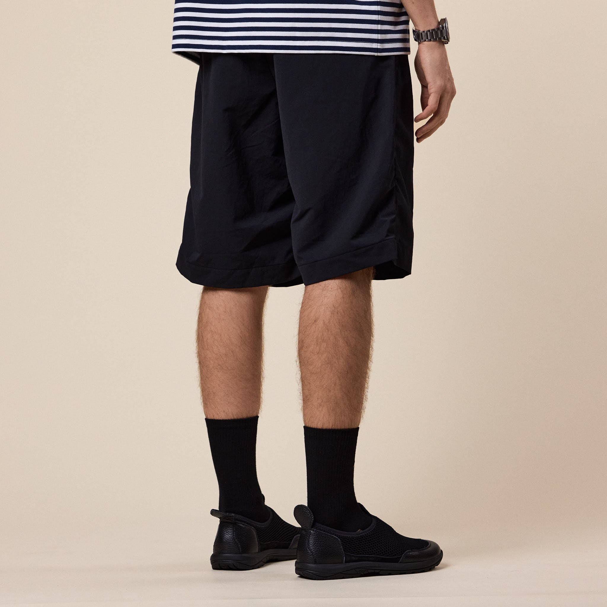 Nanamica - ALPHADRY Double Pleat Shorts - Black