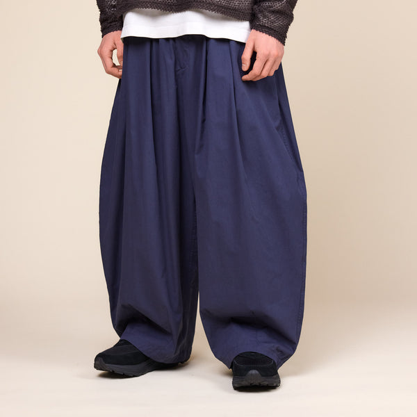 パンツ ANGLAN Backsatin Work Wide Overall Navy ANGLAN] Backsatin Work Wide Overall - Navy – Efact.shop