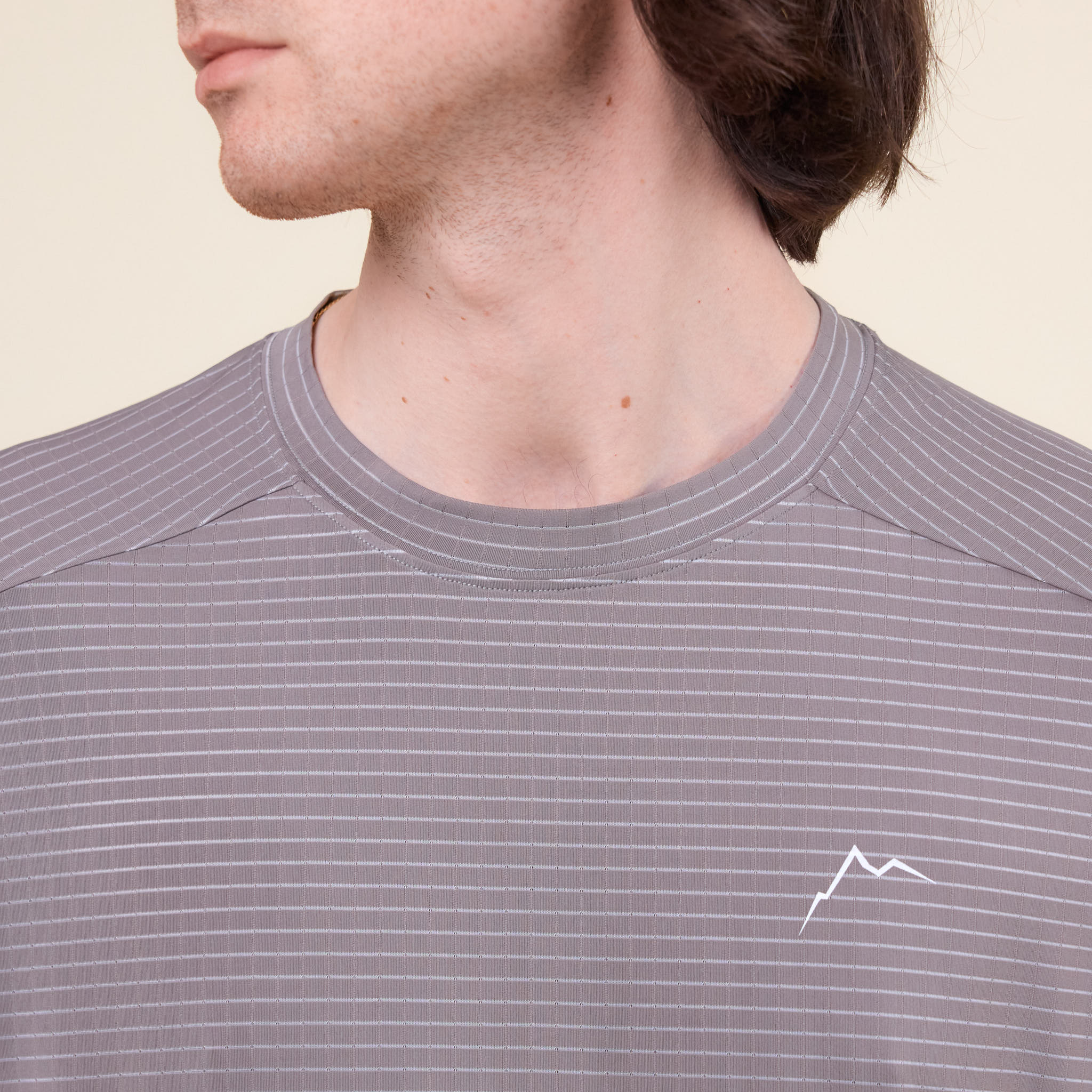 CAYL "Climb As You Love" - Stripe Logo Short Sleeve T-Shirt - Grey