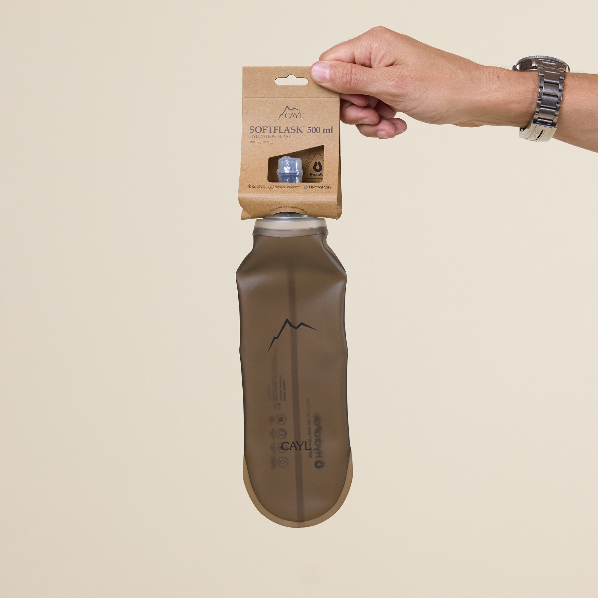 CAYL "Climb As You Love" - Hydrapak Soft Flask 500ml - Mammoth Grey