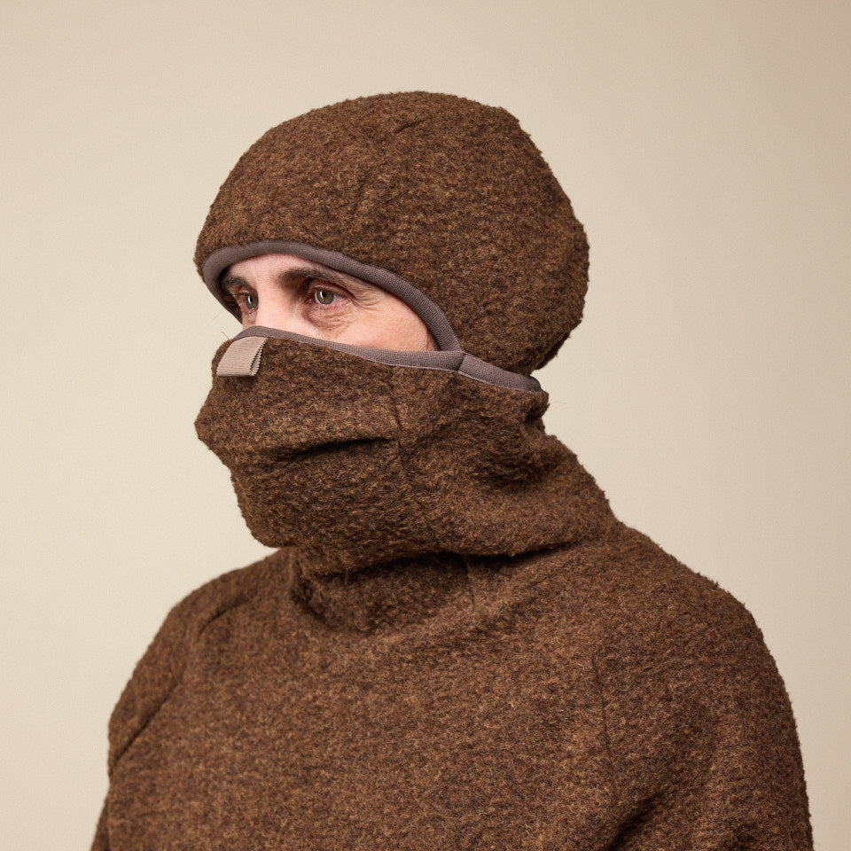 CCP - LT-CA105 Boa Full Face Hoodie - Mocca Brown "ccp stockists" "ccp Japan" "ccp Tokyo"