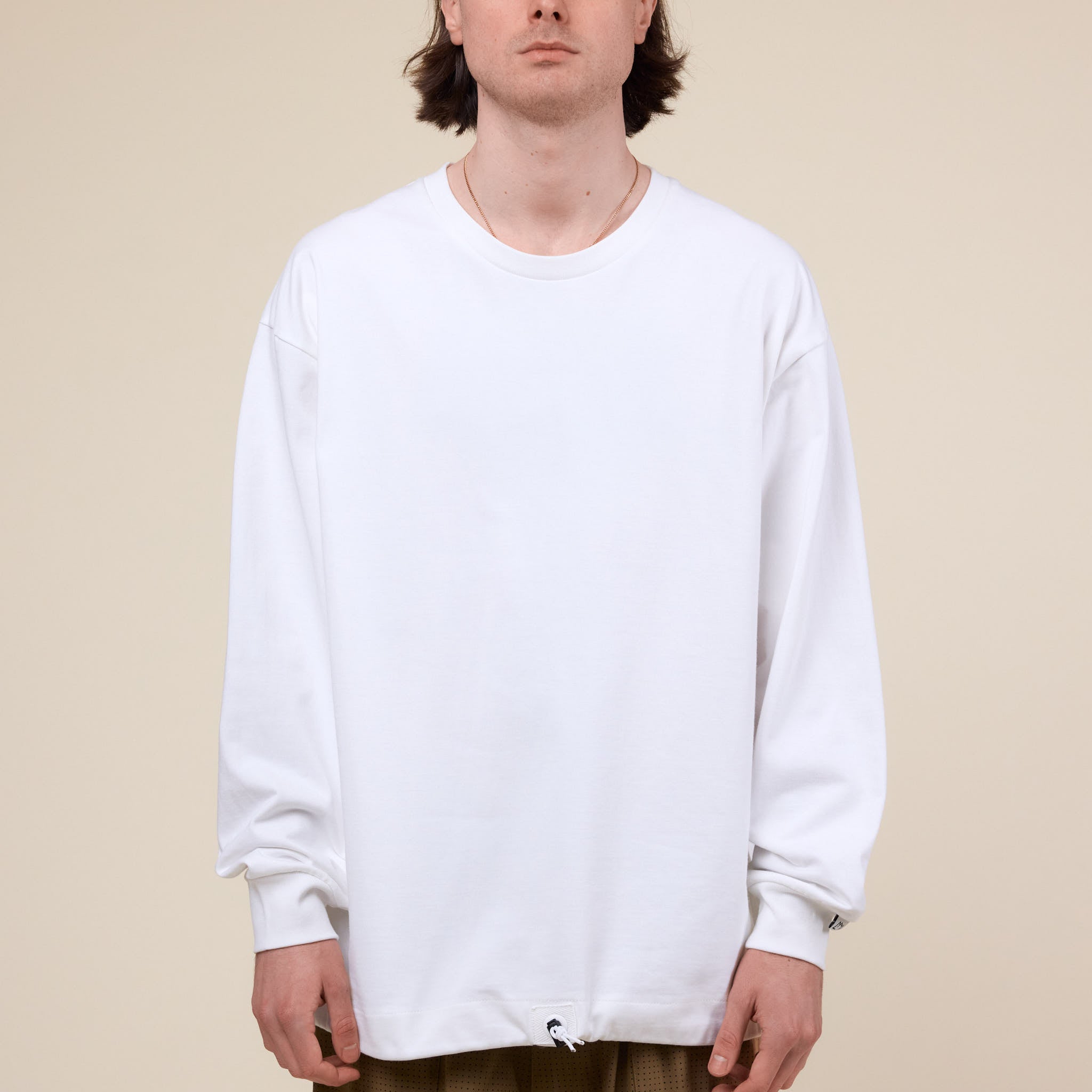 CMF Comfy Outdoor Garment - Heavy Cotton Simple "Slow Dry" L/S T-Shirt - White