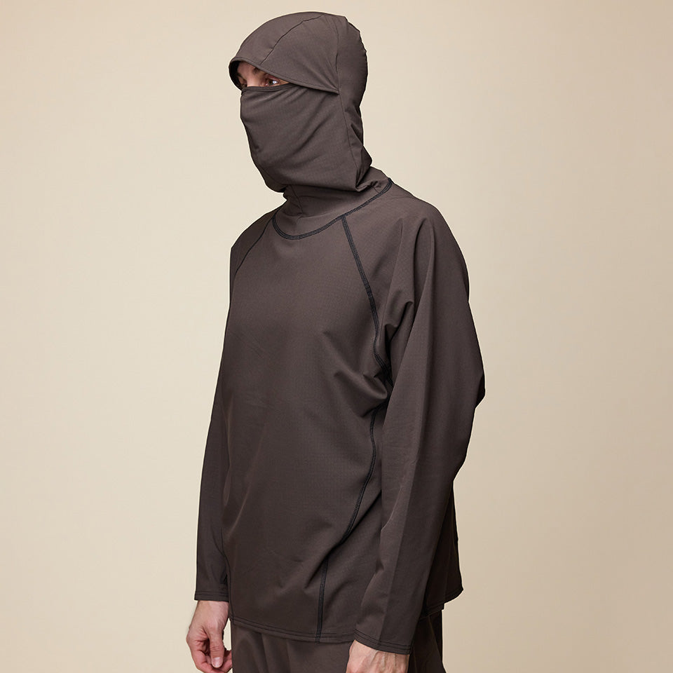 DEMARCOLAB - Stormfleece™ Mask Hoodie - Brown