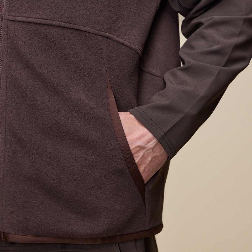 DEMARCOLAB - Cordura™ Fleece Vest Jacket - Brown