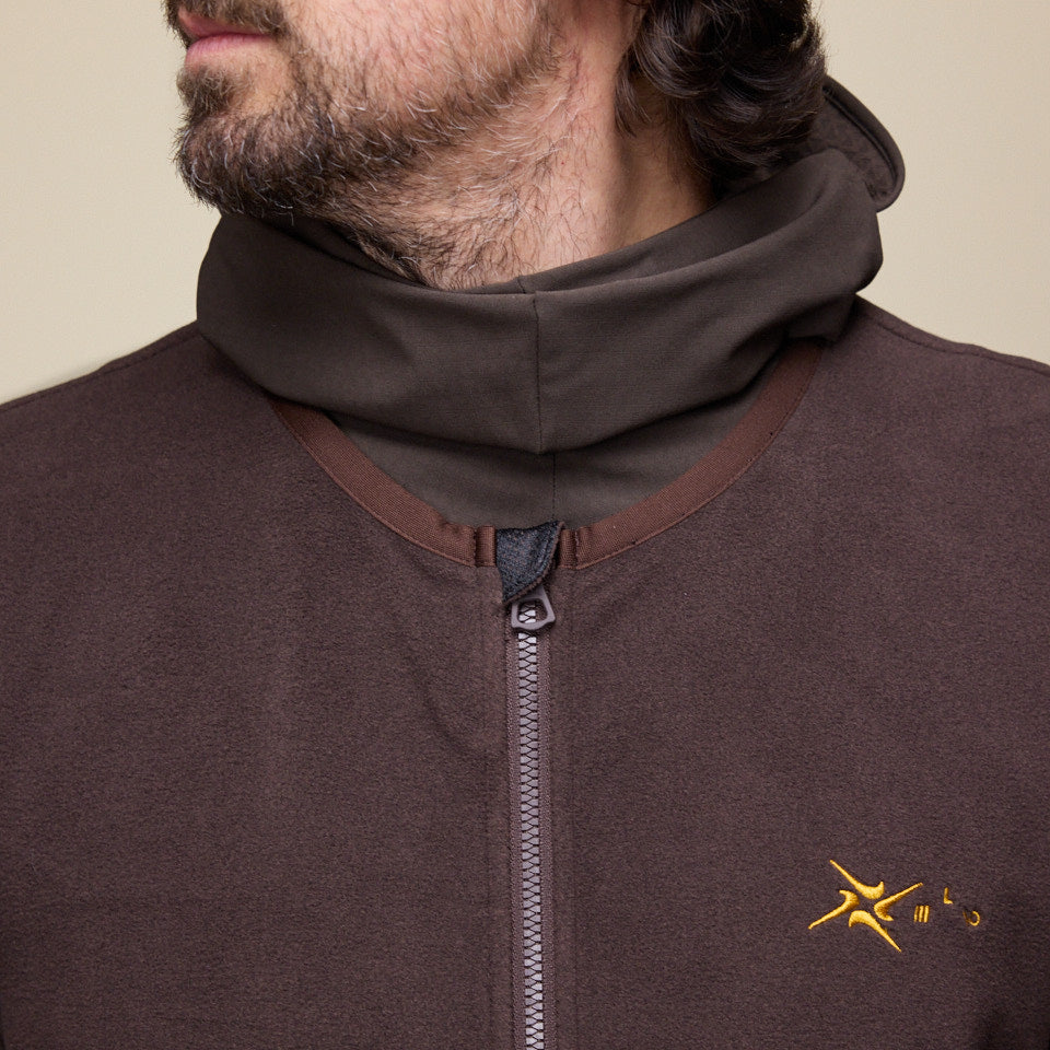 DEMARCOLAB - Cordura™ Fleece Vest Jacket - Brown