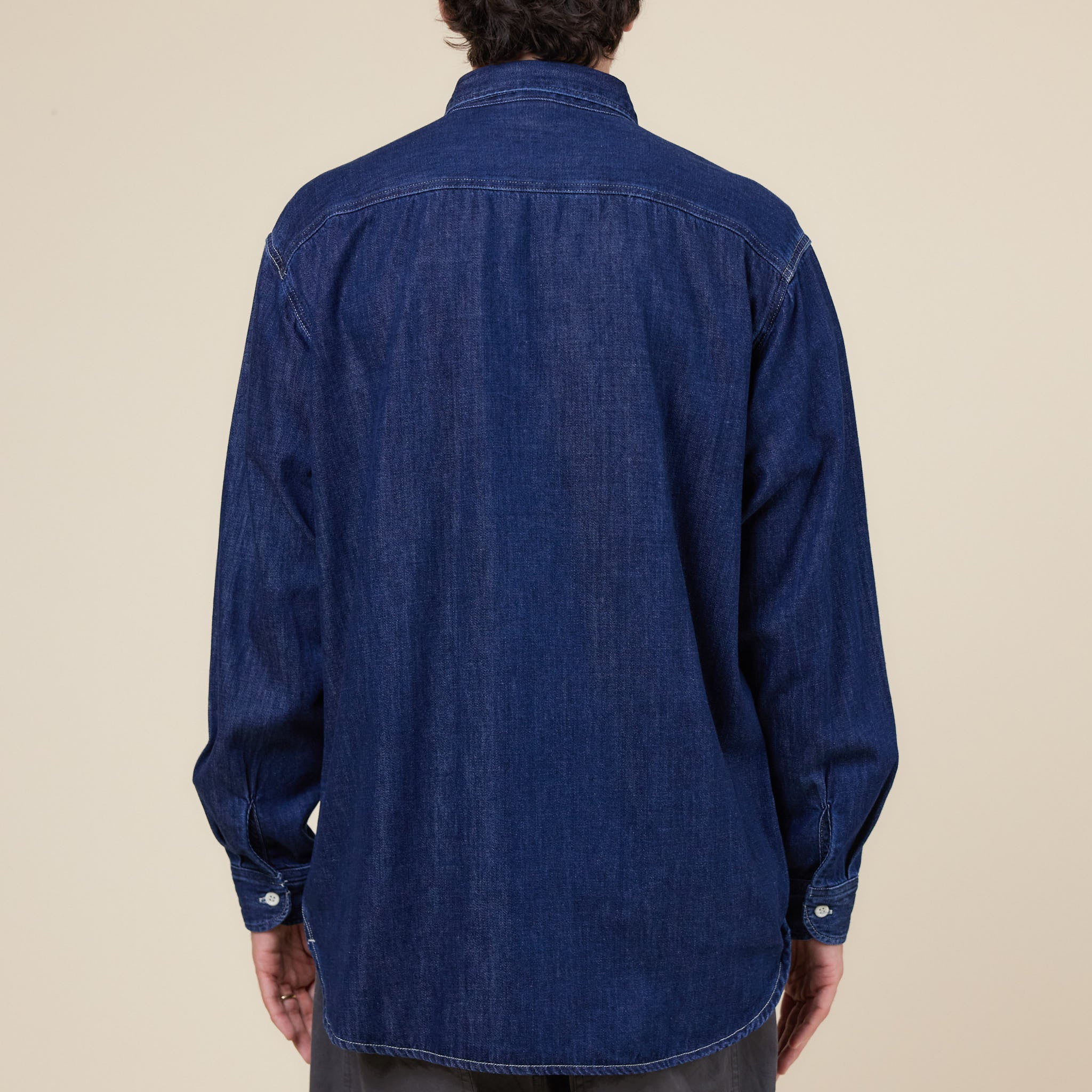 Edwin - Denim Western Shirt - Blue Dark Used