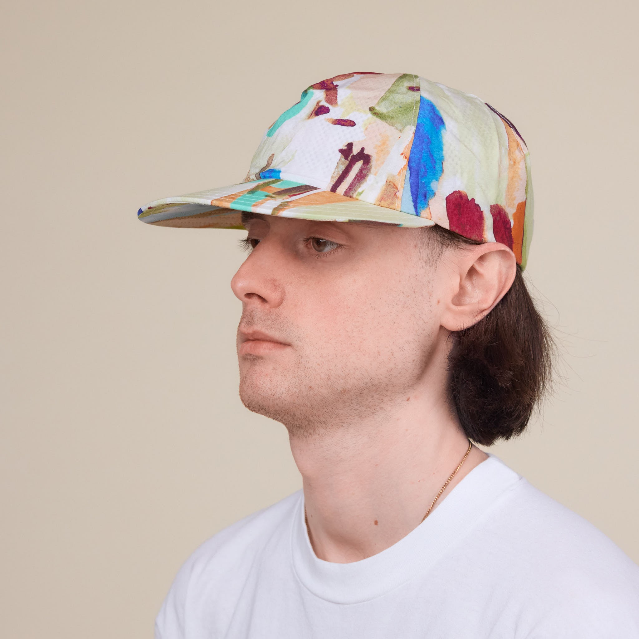 Found Feather - 2 Panel Trucker Hat - Watercolour
