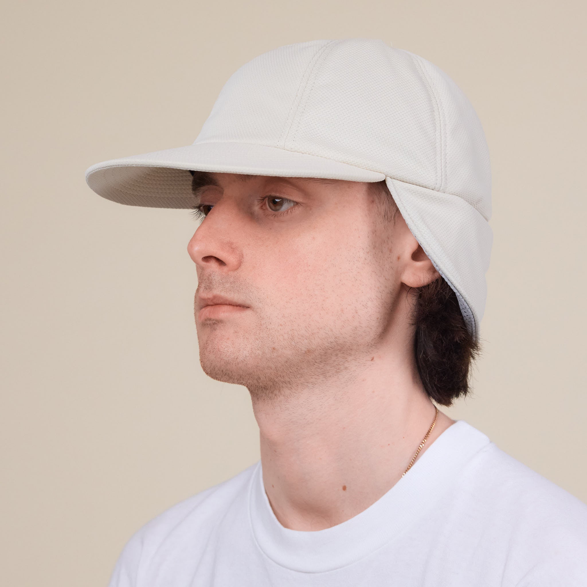 Found Feather - 6 Panel Lily Pad Cap - Beige