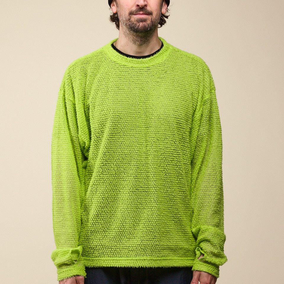 Gnuhr - Shag Long Sleeve T-Shirt - Lime Green