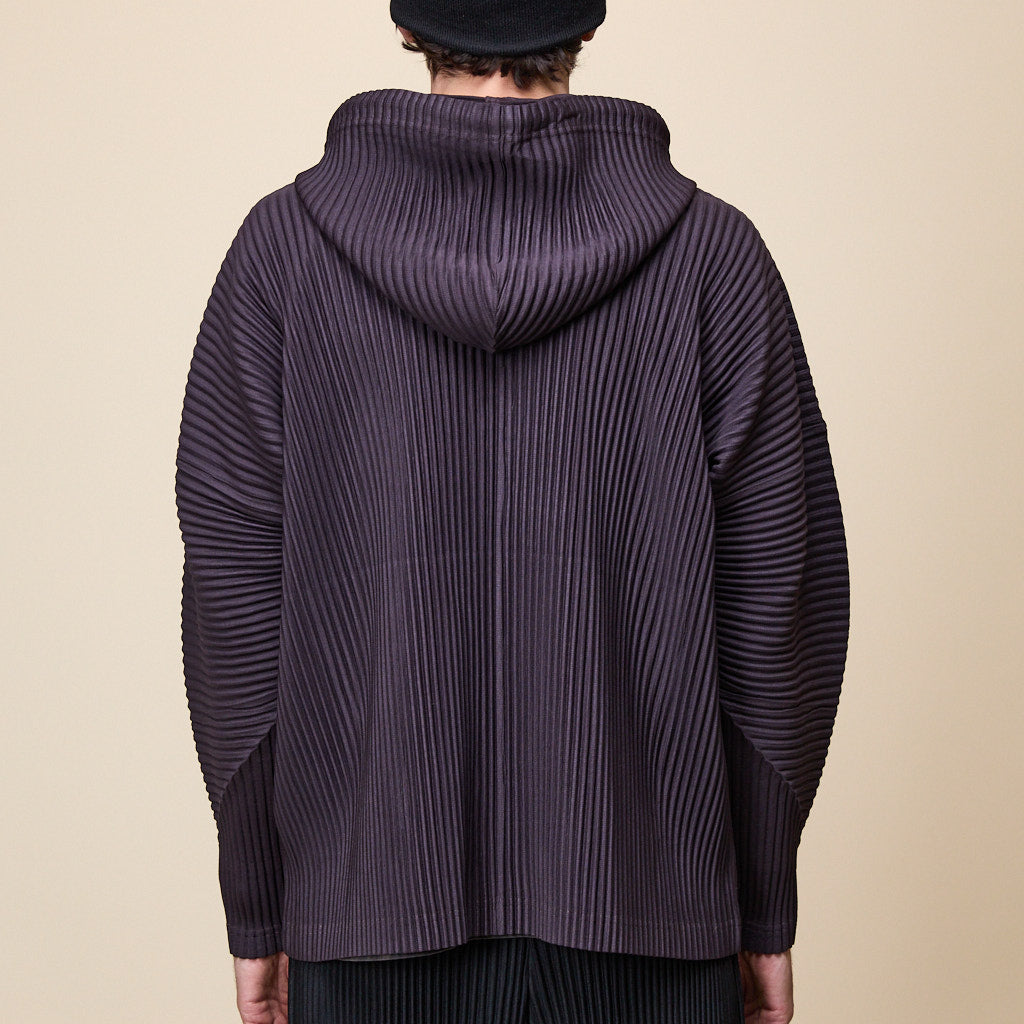 Homme Plissé Issey Miyake - Hooded Top - Plum Violet HP48JK962