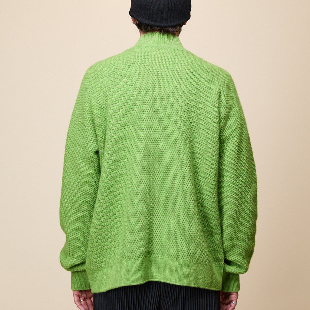 Homme Plissé Issey Miyake - Rustic Knitwear Jumper - Green HP48KN221