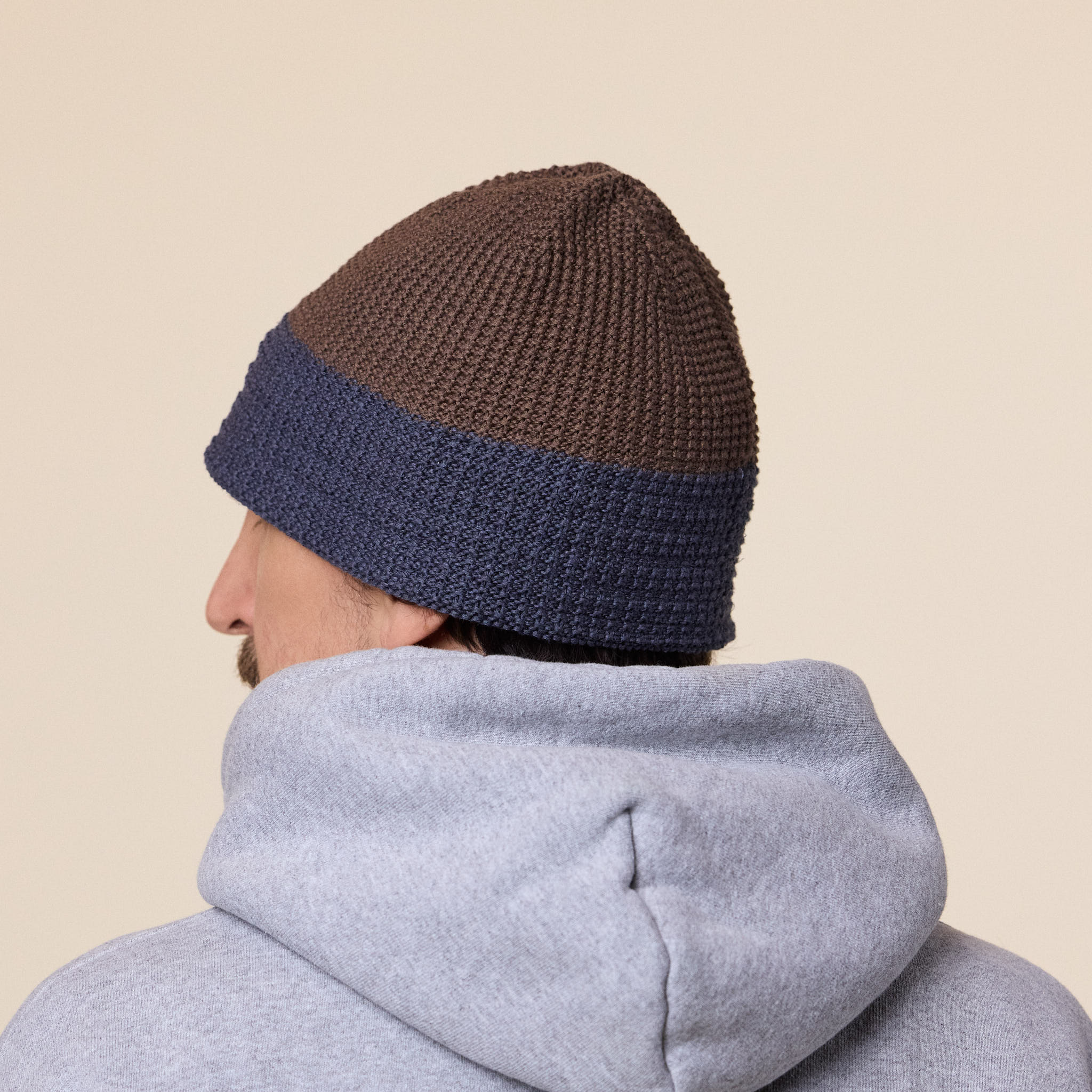 Found Feather - Knit Bucket Hat - Walnut/Charcoal