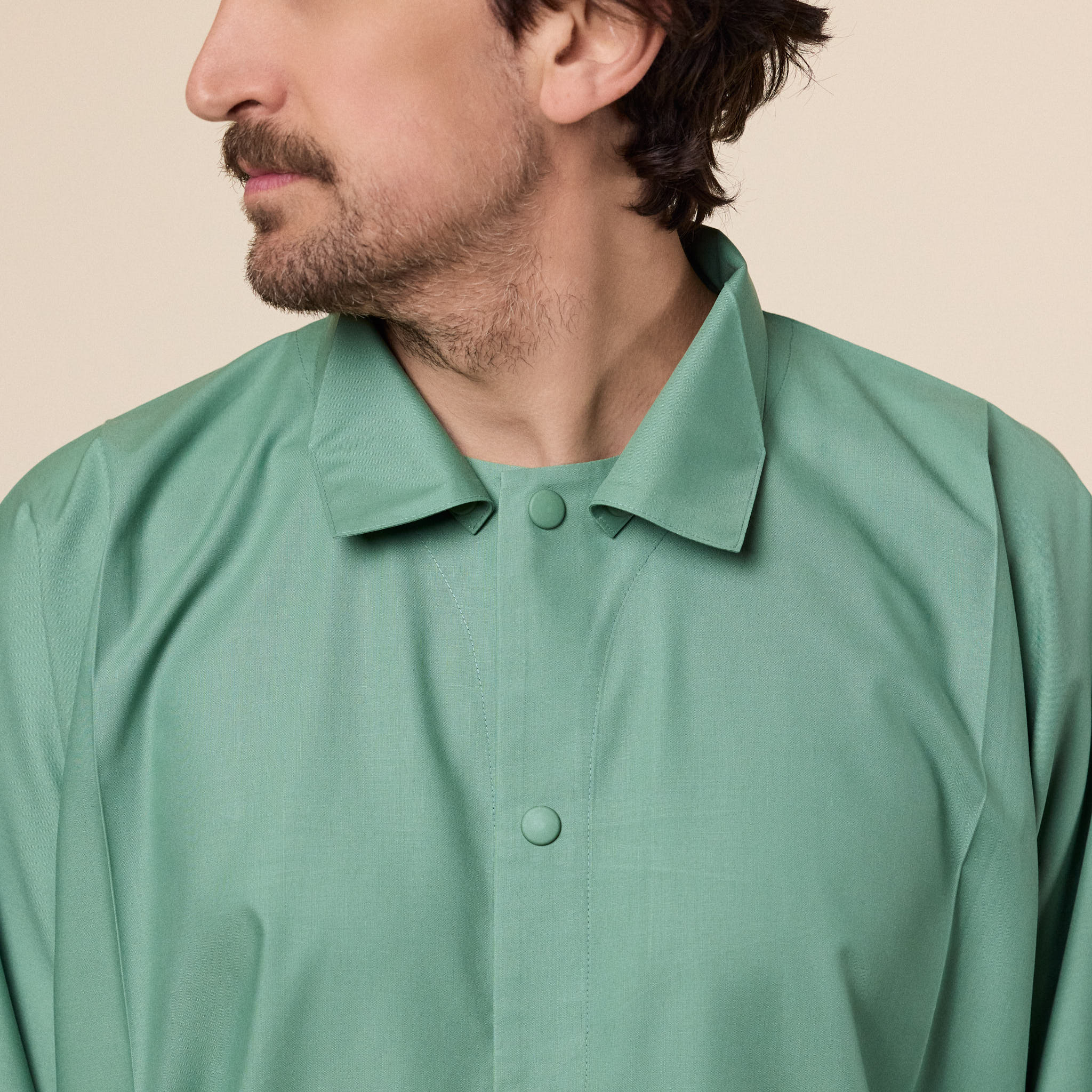 IM MEN - Compact Shirt - Light Green