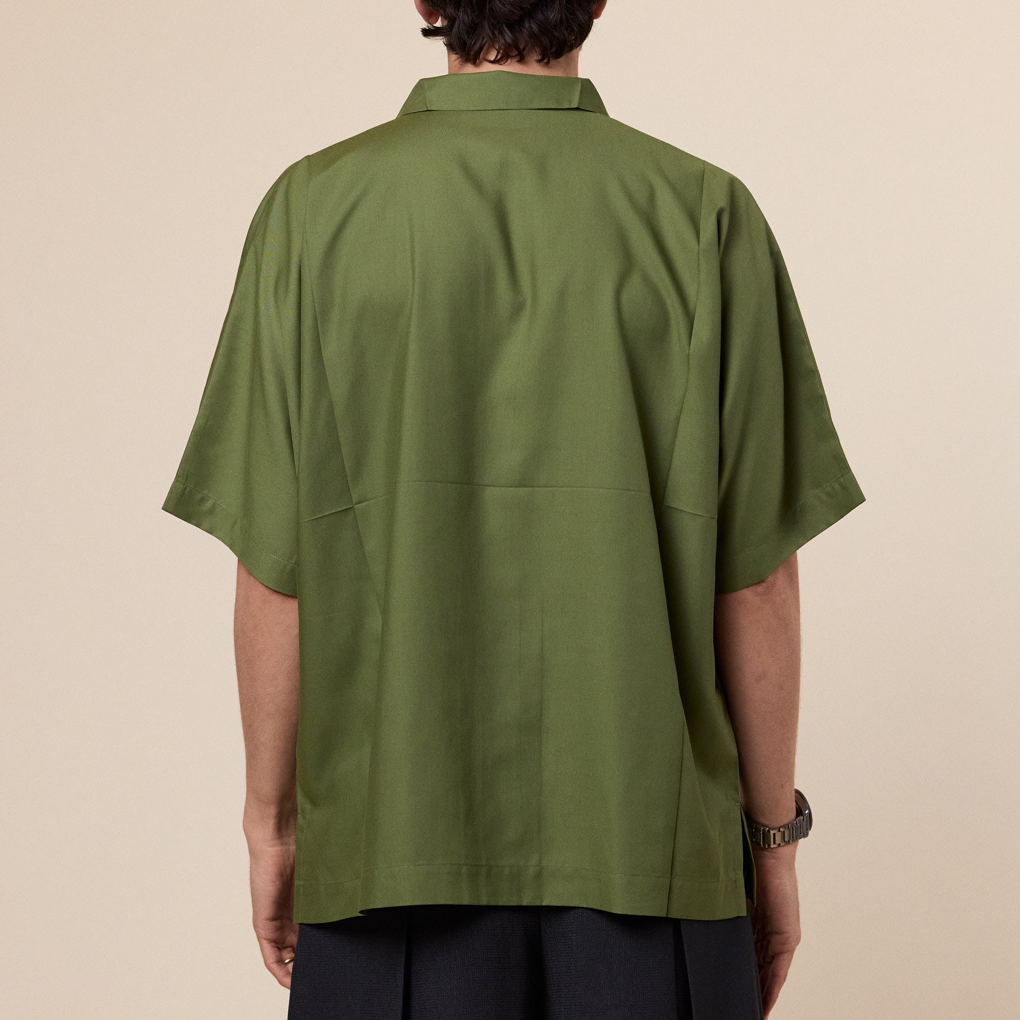 IM MEN - Compact Shirt Shorsleeve - Khaki