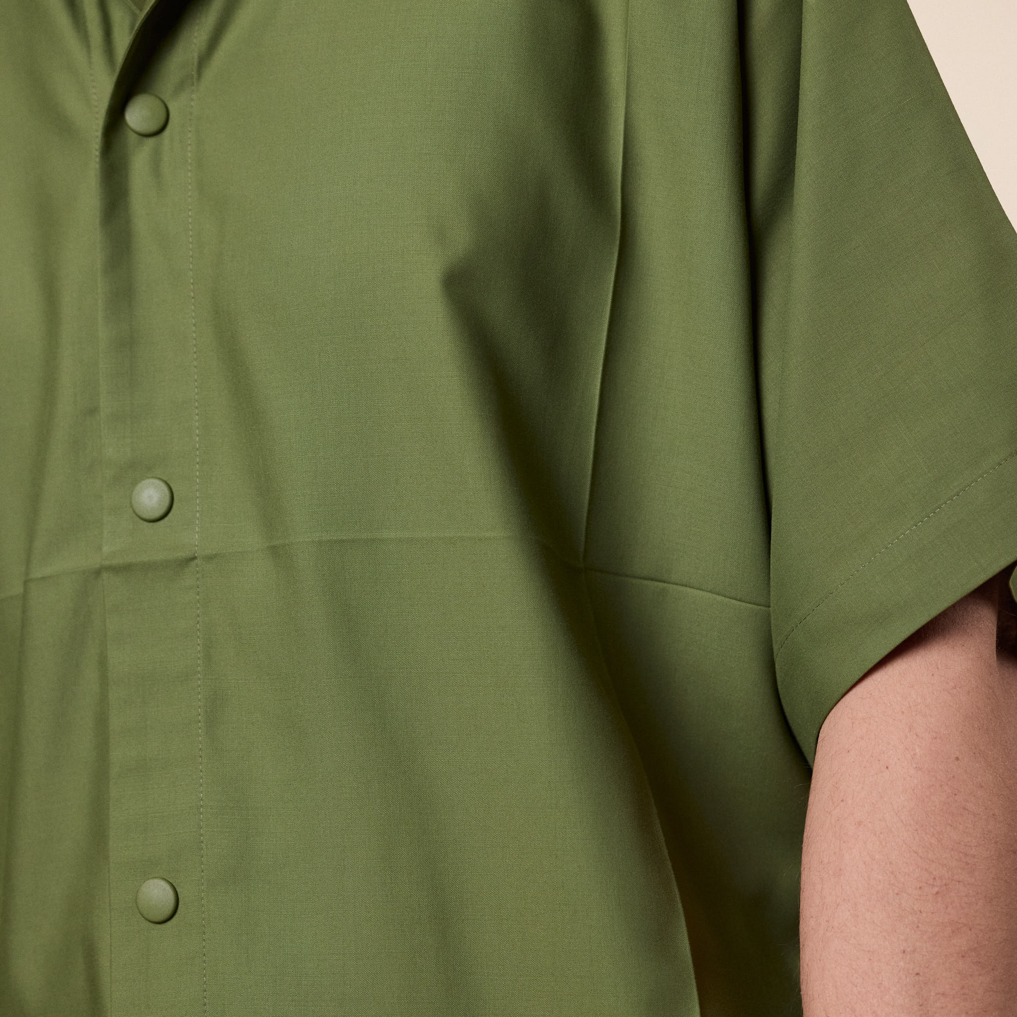 IM MEN - Compact Shirt Shorsleeve - Khaki