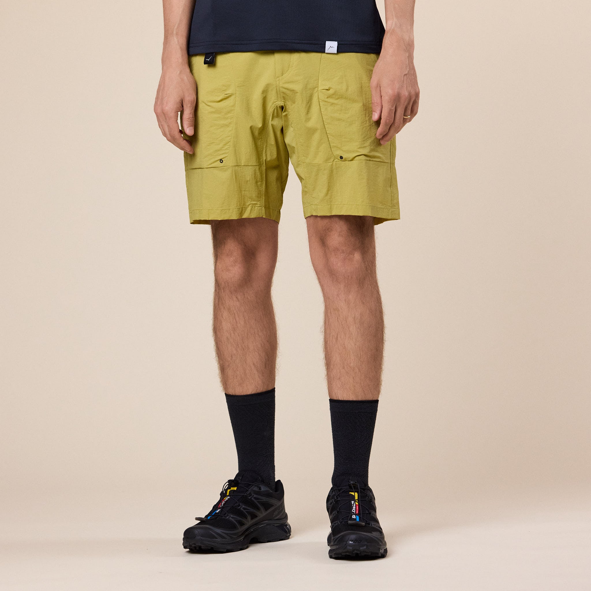 CAYL "Climb As You Love" - Light Conseal Zip Shorts - Yellow