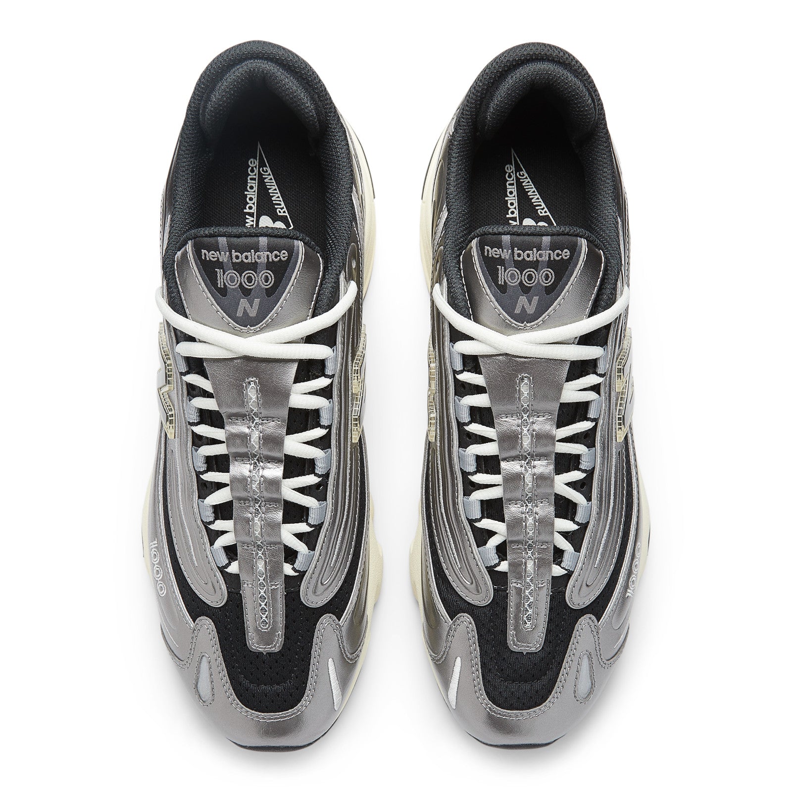 New Balance - 1000 Shoes - Silver Metallic with Black & Dawn Glow M1000SL