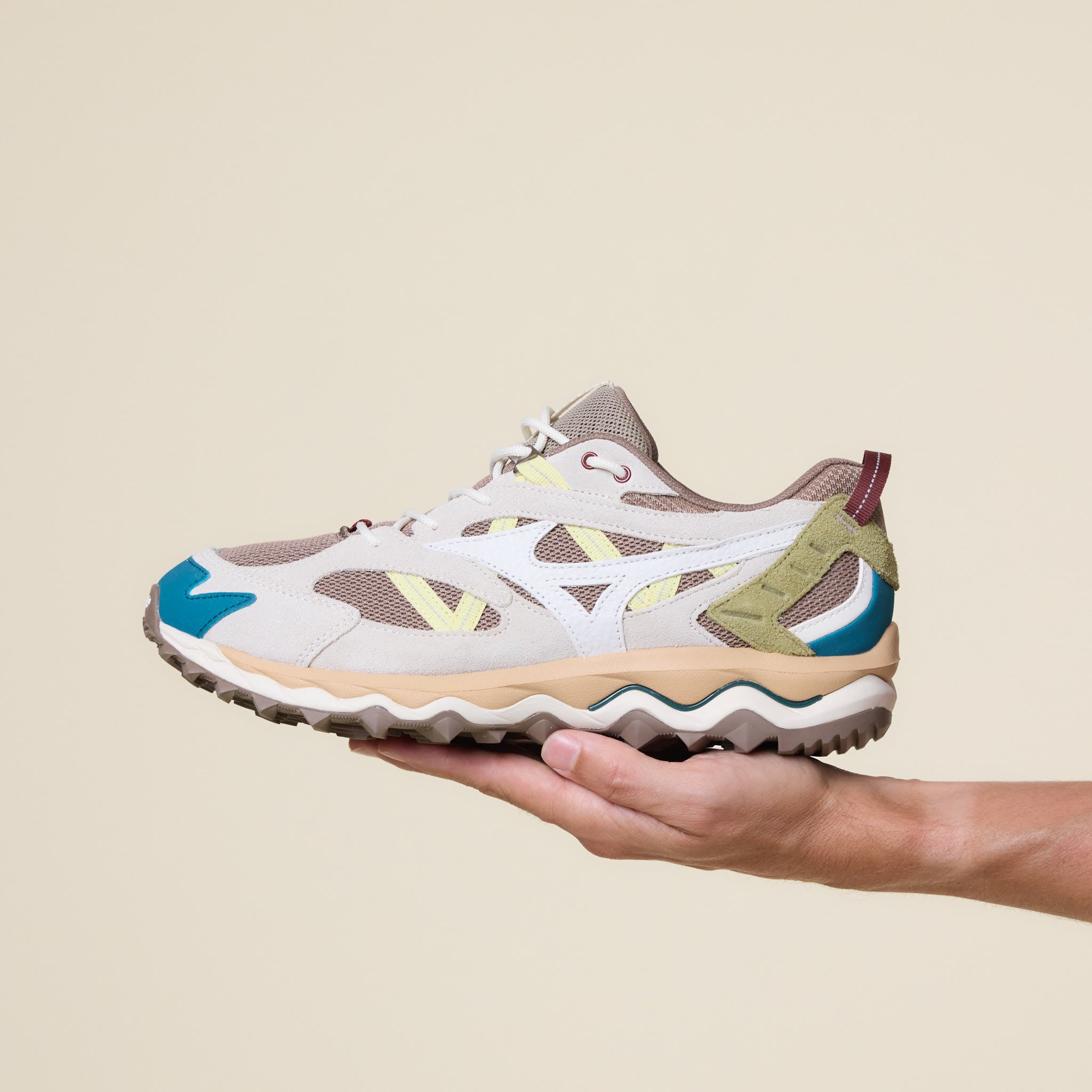 Mizuno - Wave Mujin TL - Fossil / Snow White / Summer Sand