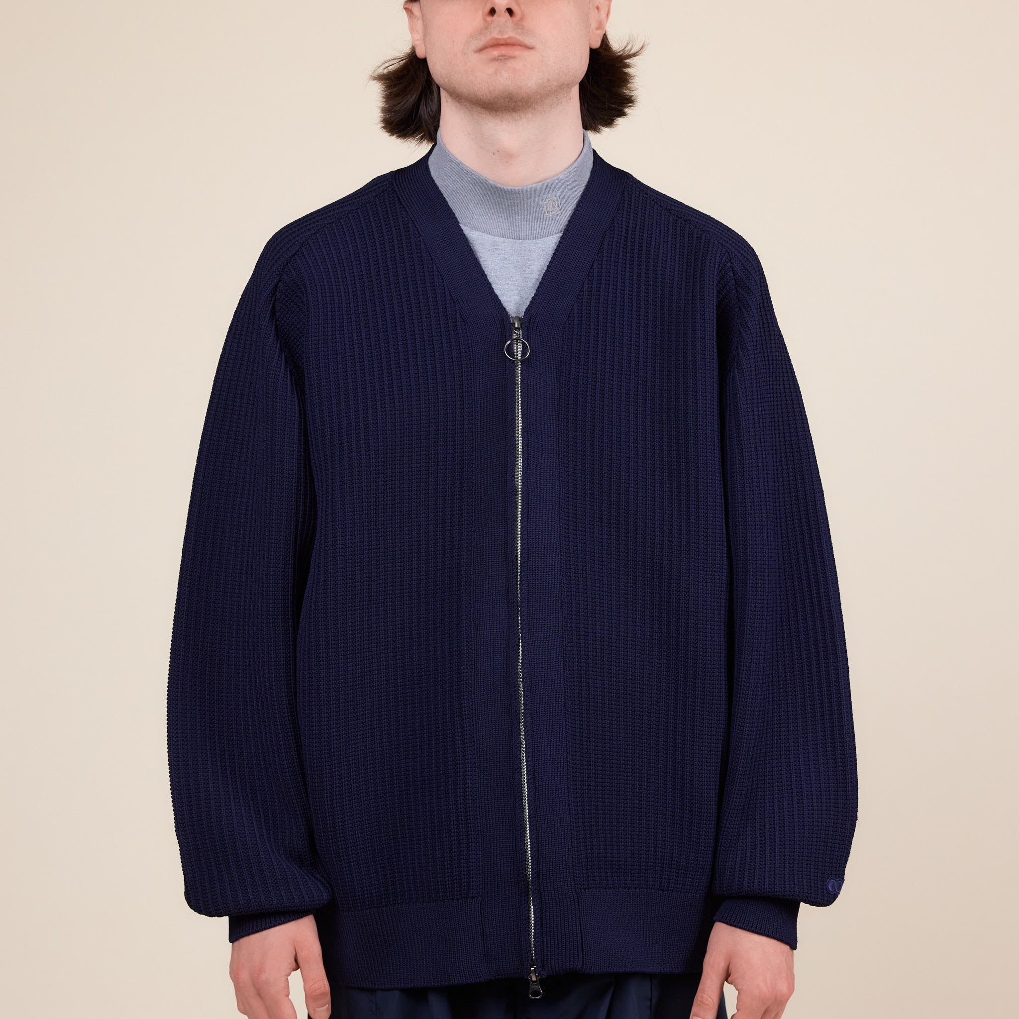 Nanamica - 5G Zip Cardigan - Navy