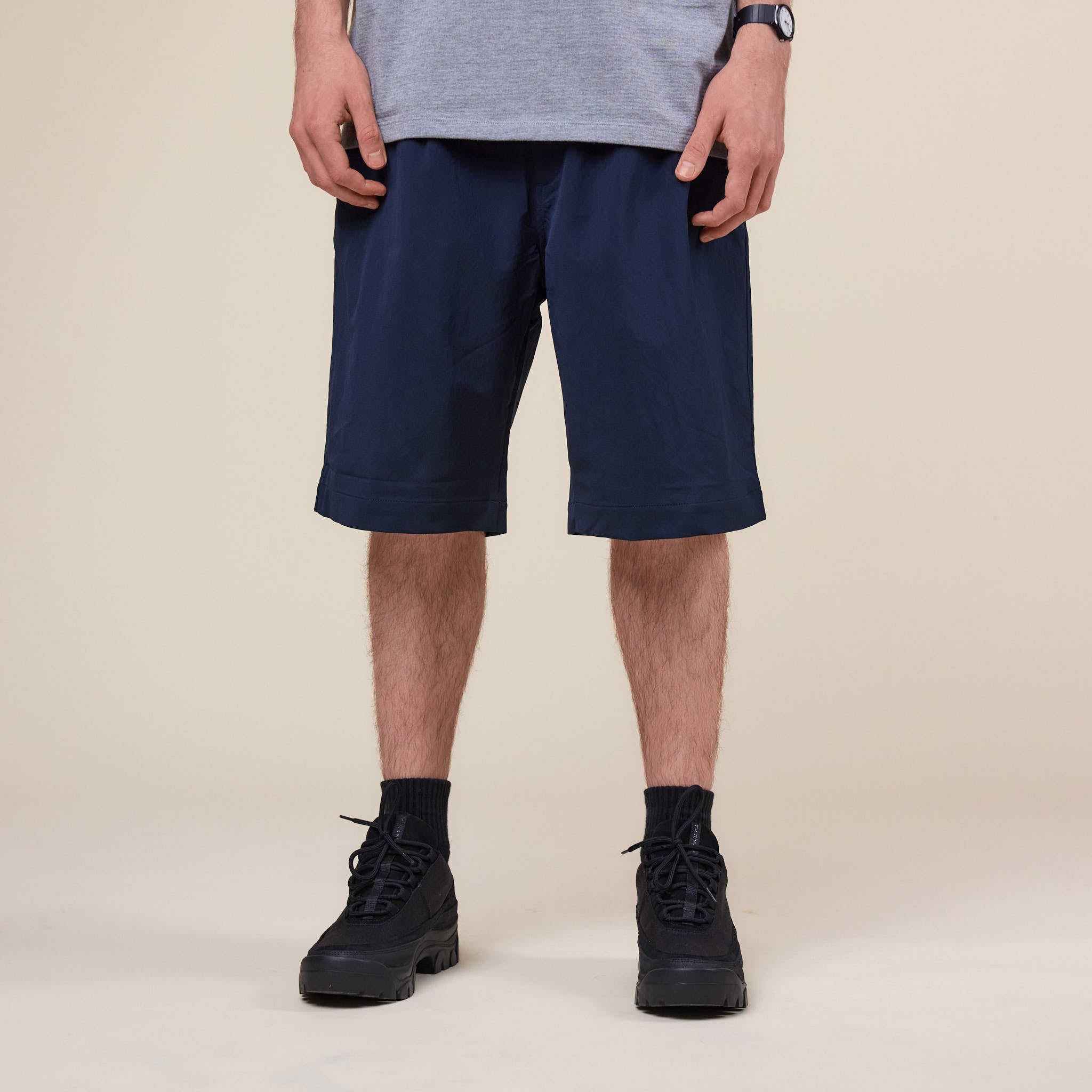 Nanamica - Alphadry Double Pleats Shorts - Navy