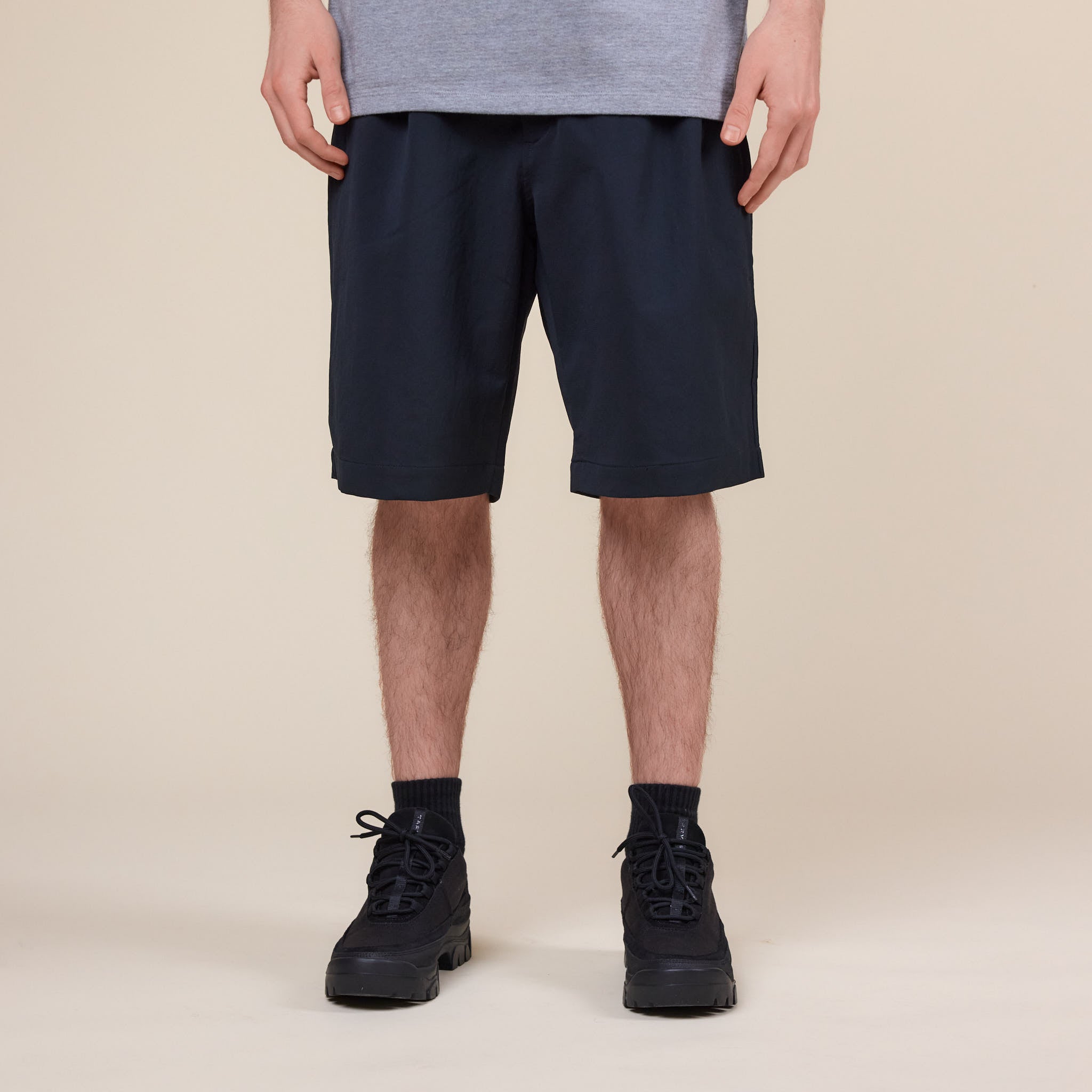 Nanamica - Alphadry Double Pleats Shorts - Black