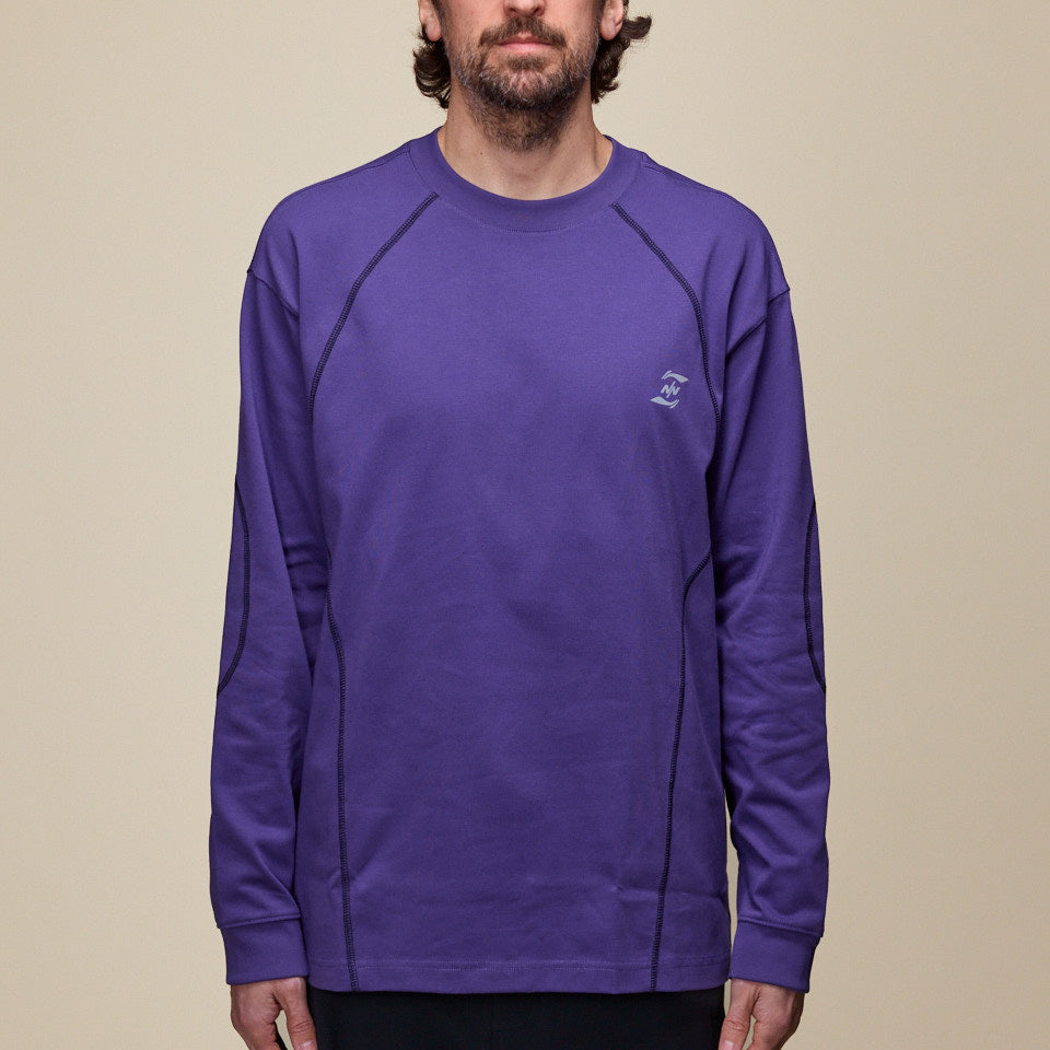 NINEpointNINE x LI-NING - Tiles Long Sleeve T-Shirt - Grape