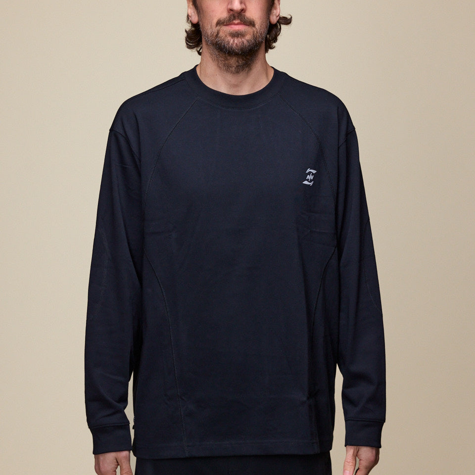 NINEpointNINE x LI-NING - Tiles Long Sleeve T-Shirt - Black