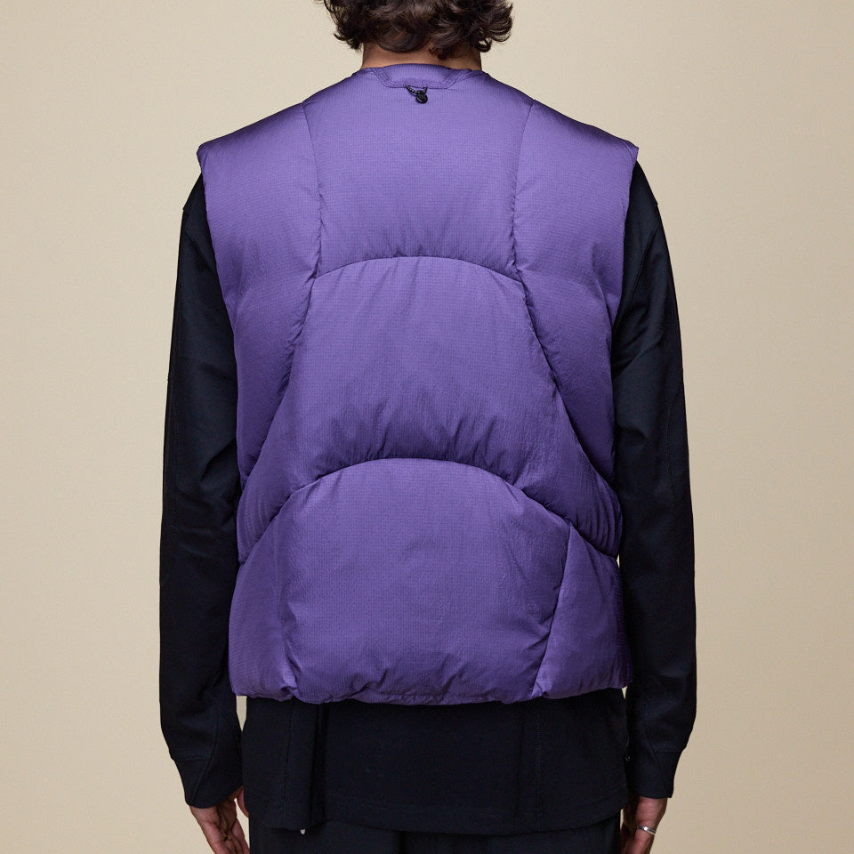 NINEpointNINE x LI-NING - Tiles Puffer Down Vest - Grape