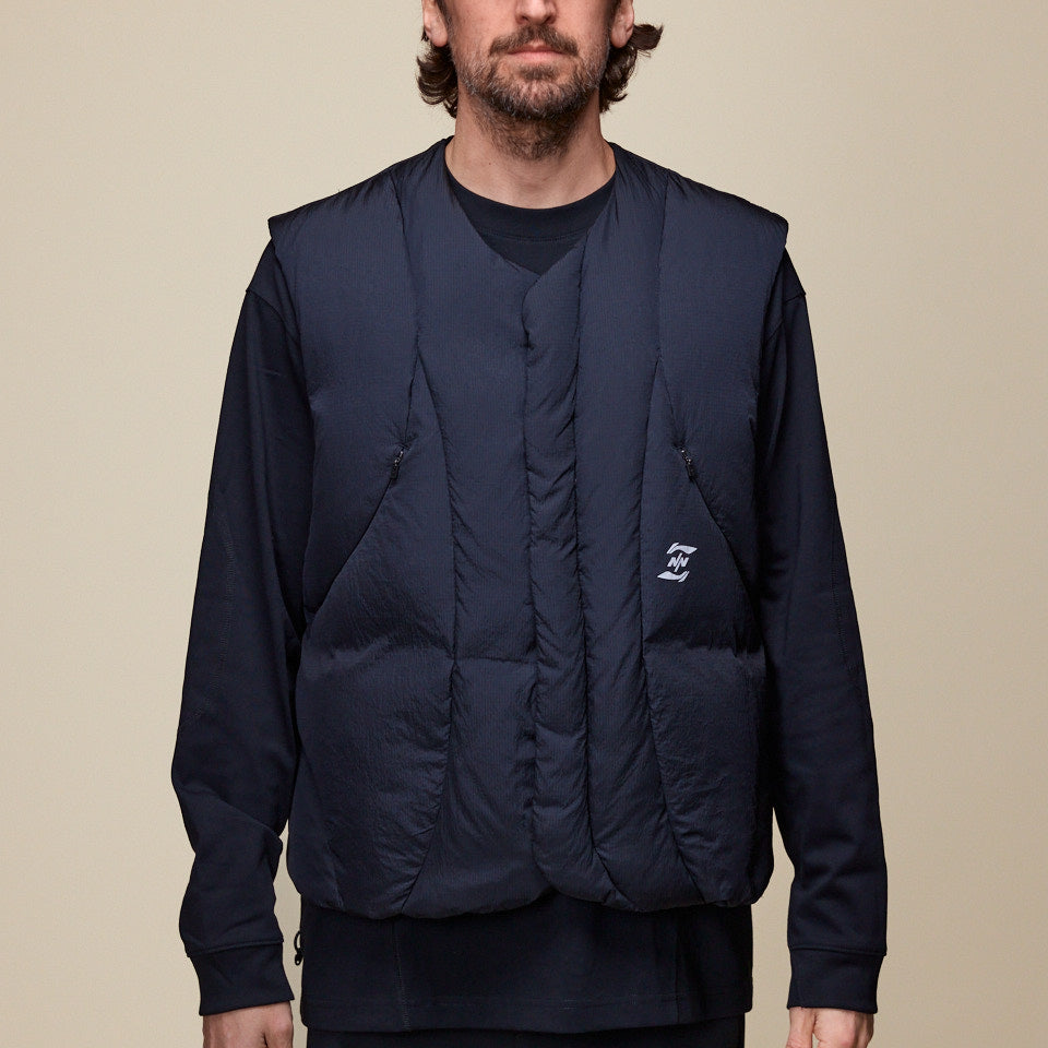 NINEpointNINE x LI-NING - Tiles Puffer Down Vest - Black