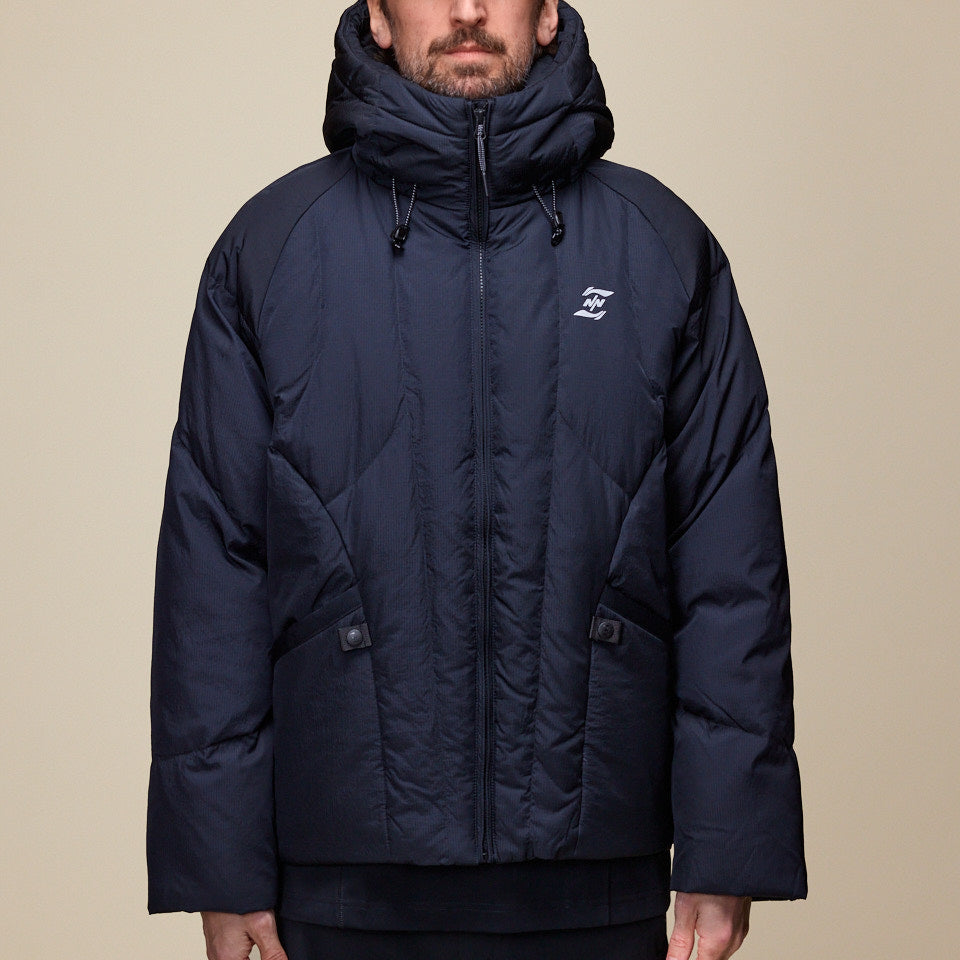 NINEpointNINE x LI-NING - Tiles Puffer Down Jacket - Black