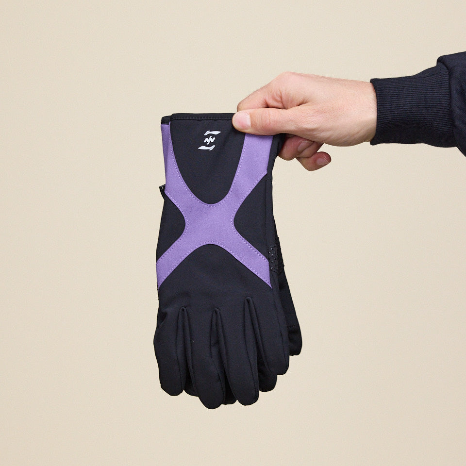 NINEpointNINE x LI-NING - Time Gate Gloves - Black Grape