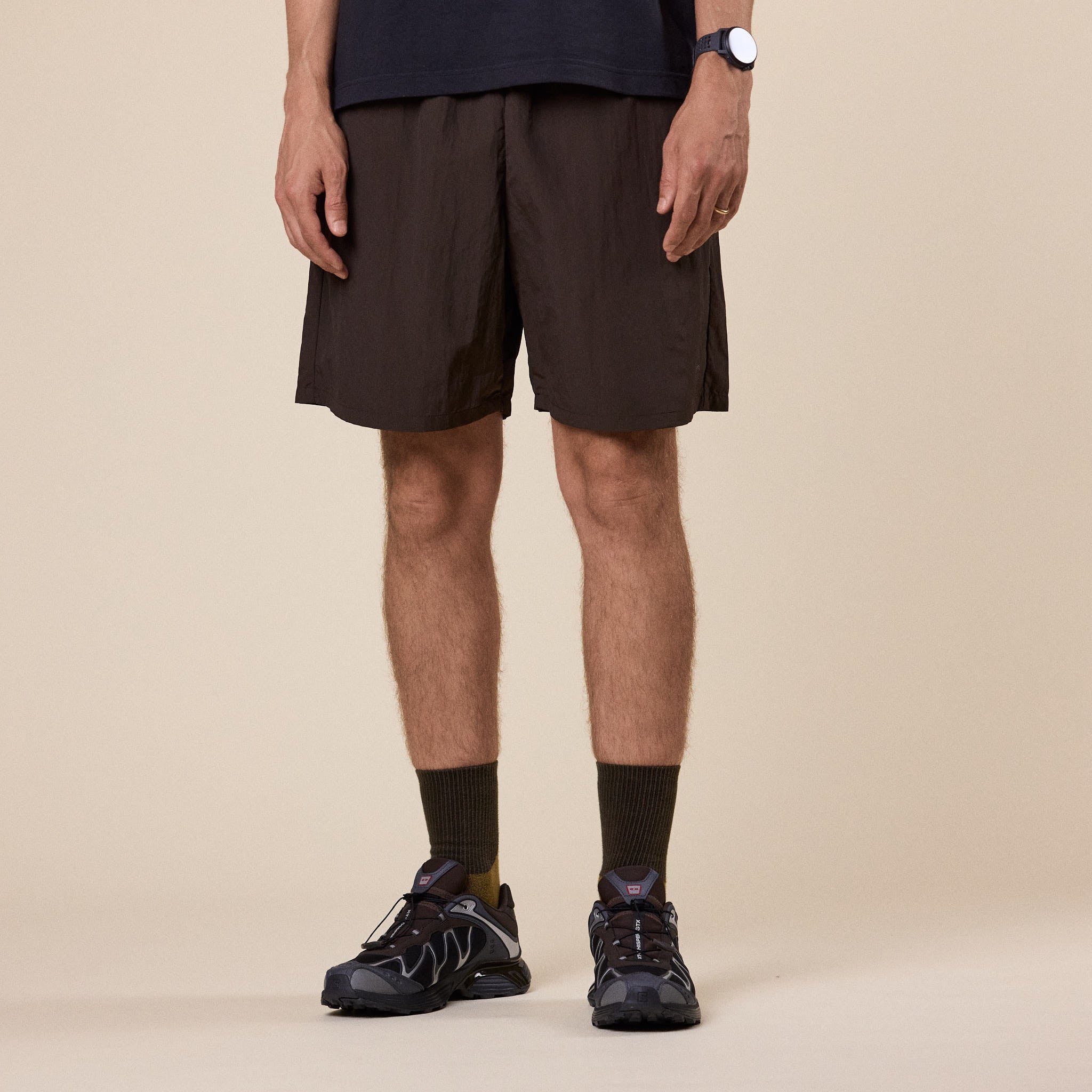 Goldwin - Nylon Shorts - Jet Brown