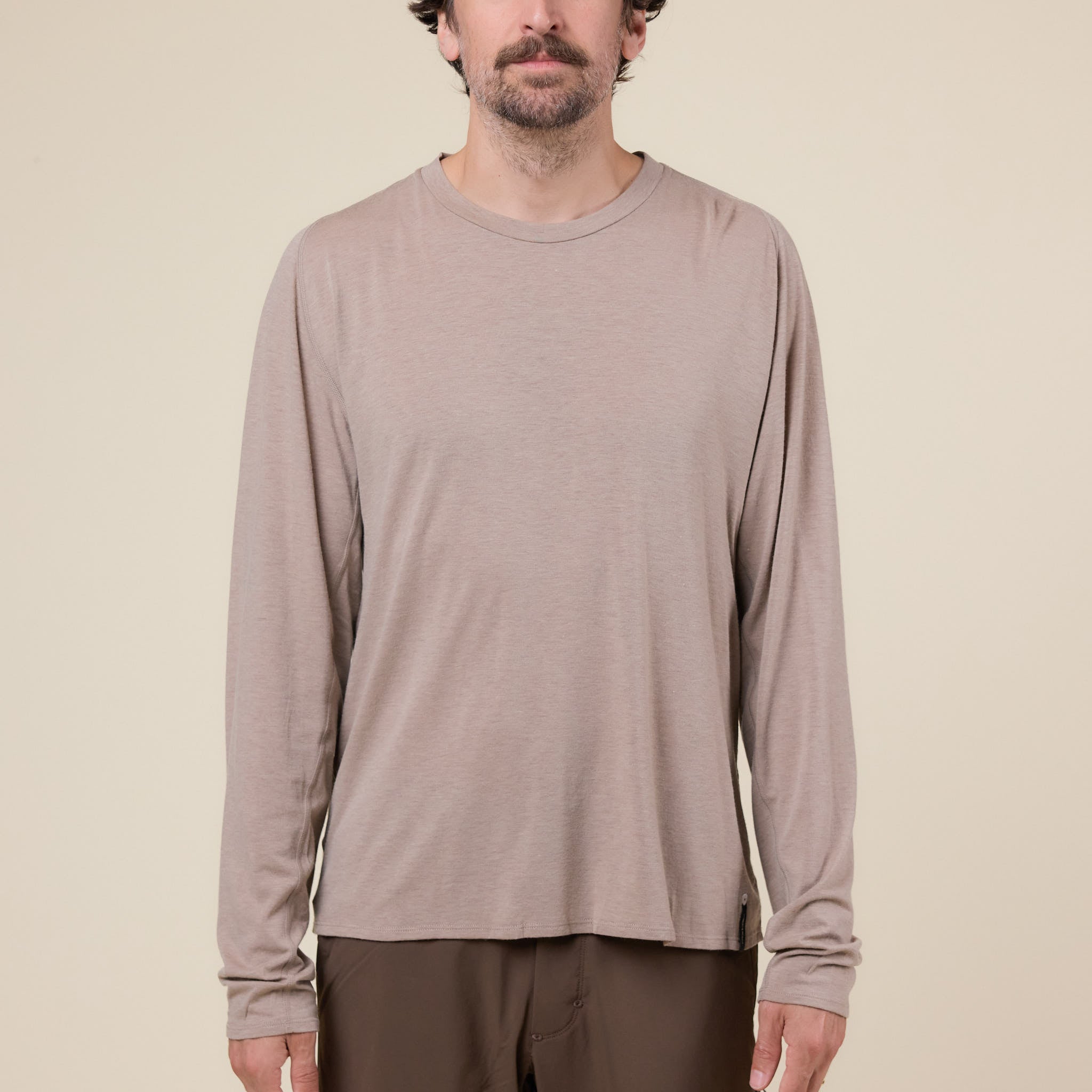 Portal - Drift Merino L/S T-Shirt - Desert Taupe