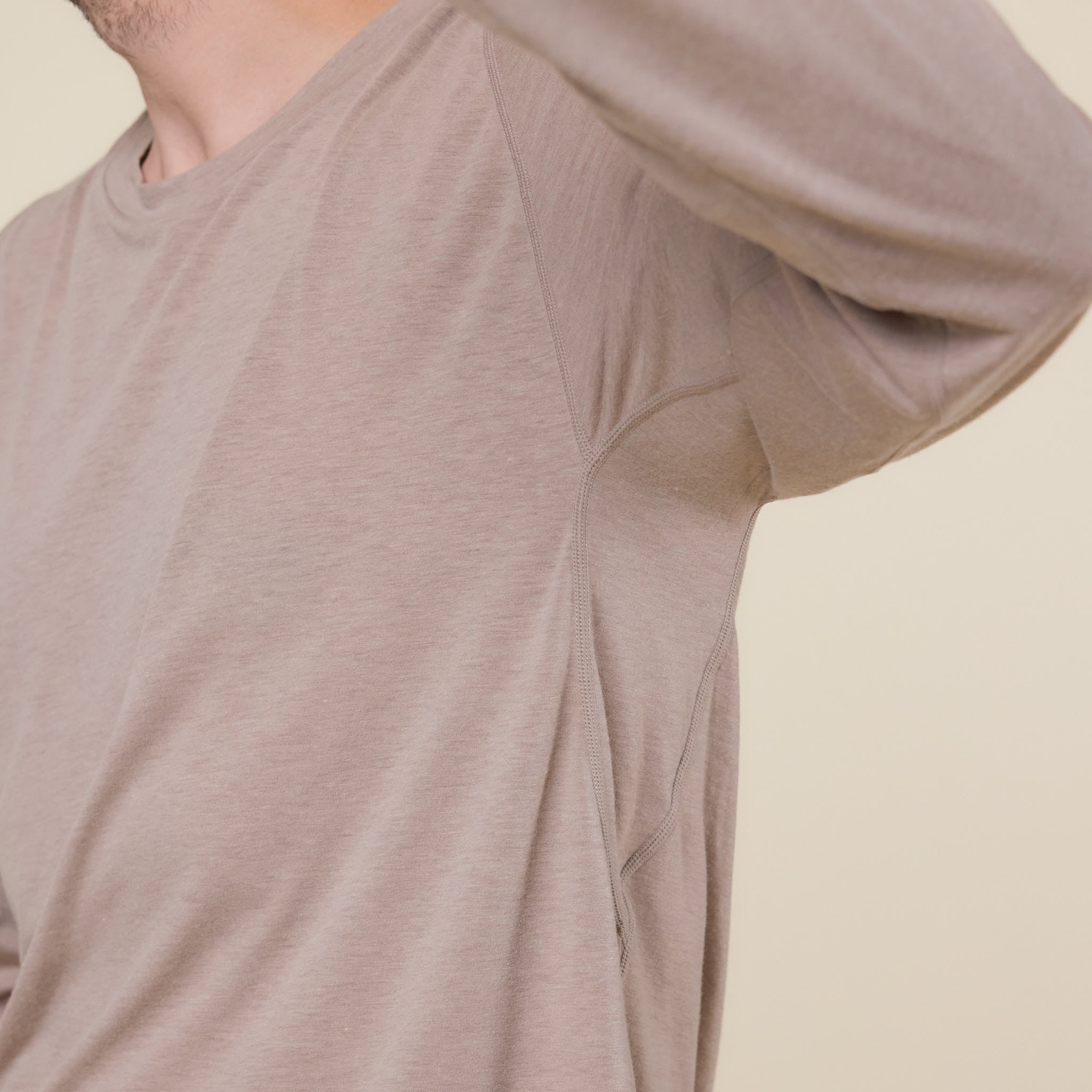 Portal - Drift Merino L/S T-Shirt - Desert Taupe