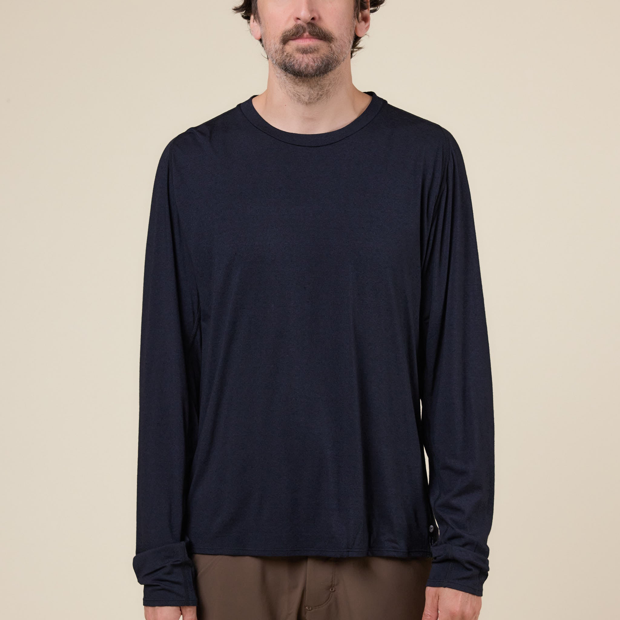Portal - Drift Merino L/S T-Shirt - Black Beauty
