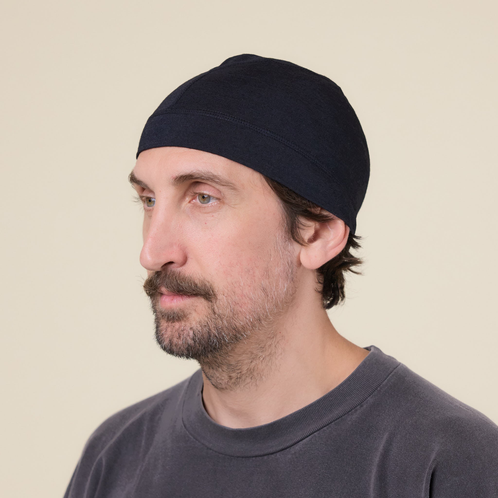 Portal - Drift Merino Beanie - Black Beauty