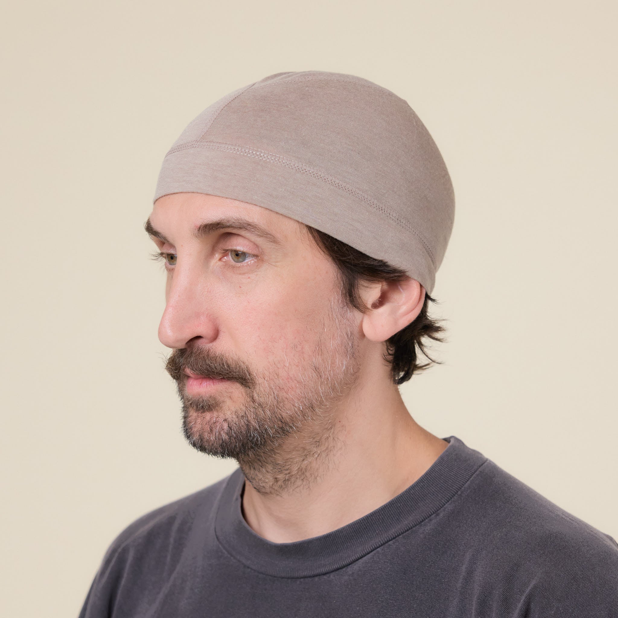 Portal - Drift Merino Beanie - Desert Taupe