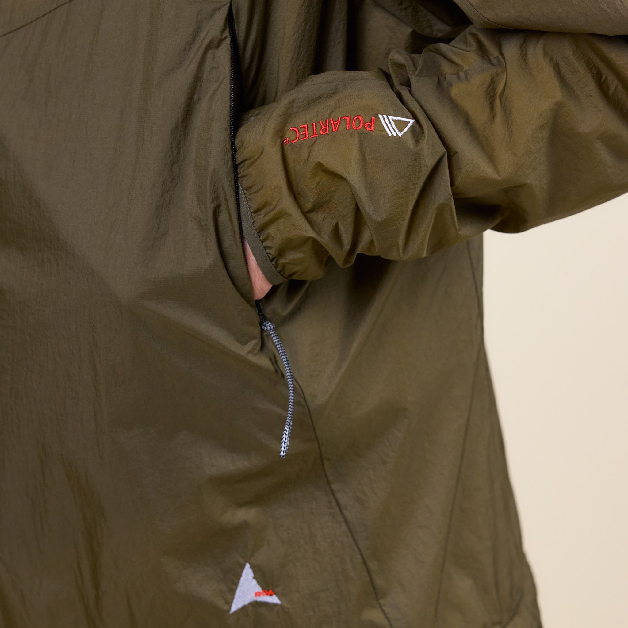Roa Hiking - Lightweight Insulated Polartec Jacket - Dark Olive