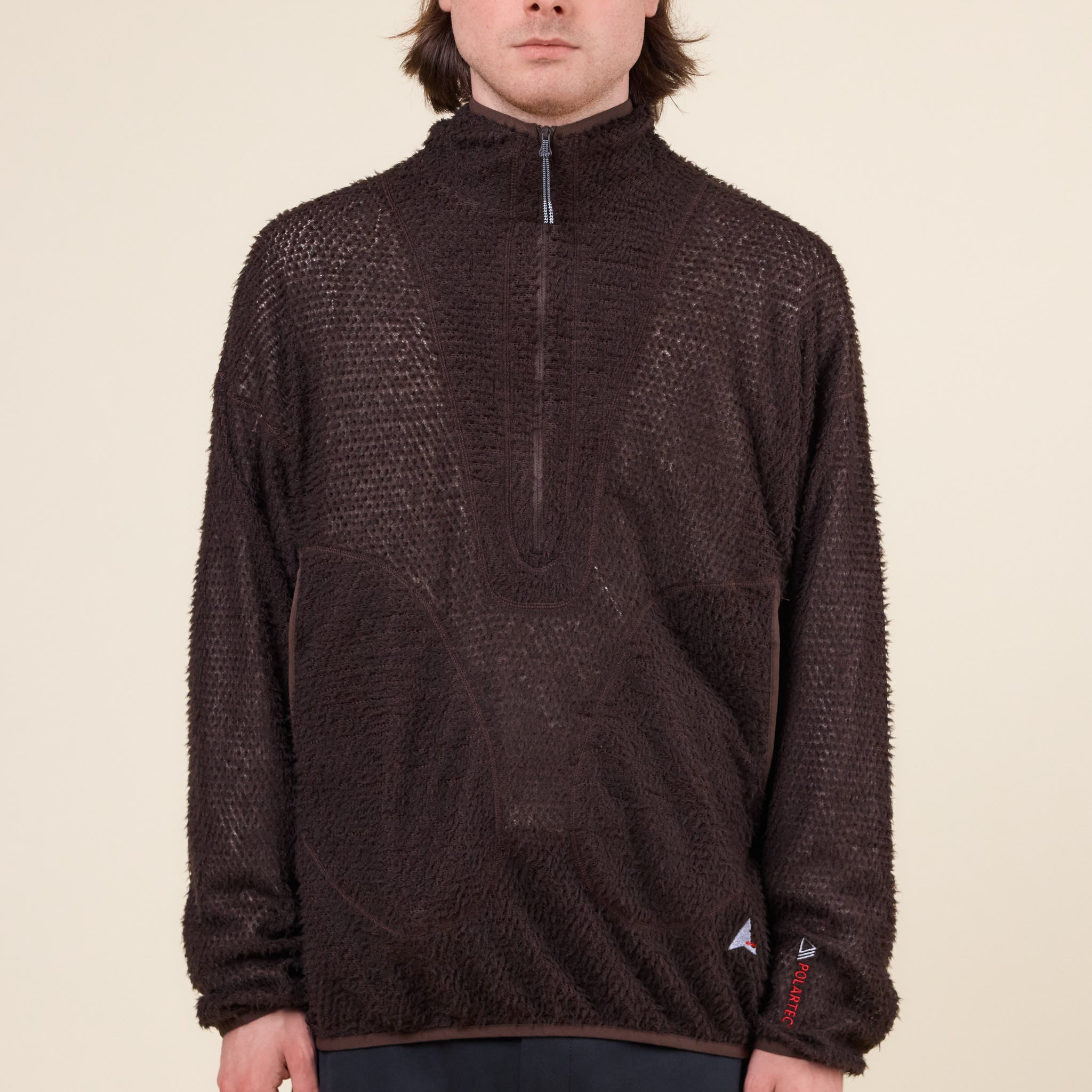 Roa Hiking - Alpha Direct 1/2 Zip Fleece Sweater - Dark Brown