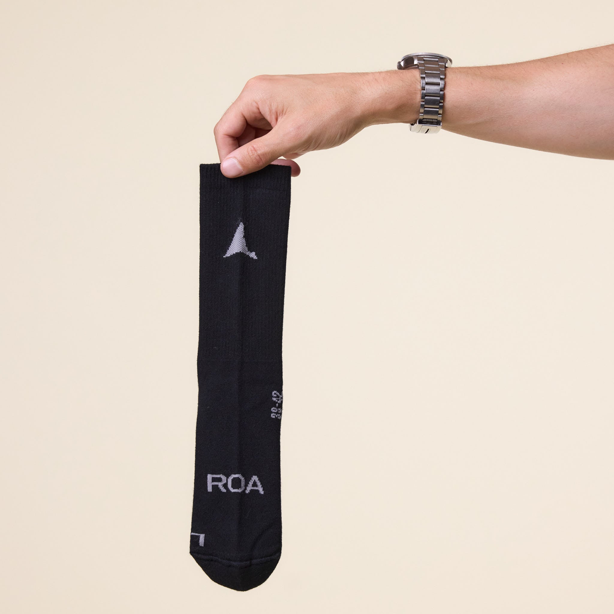 Roa Hiking - SS25 Logo Socks - Black