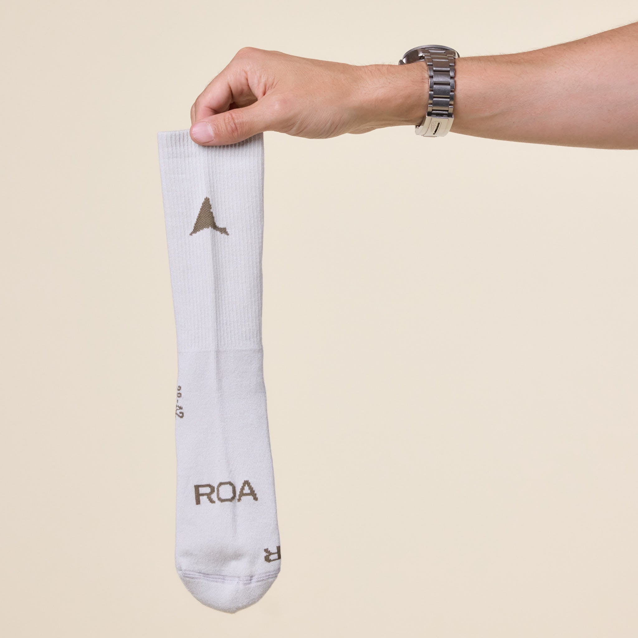 Roa Hiking - SS25 Logo Socks - Off White