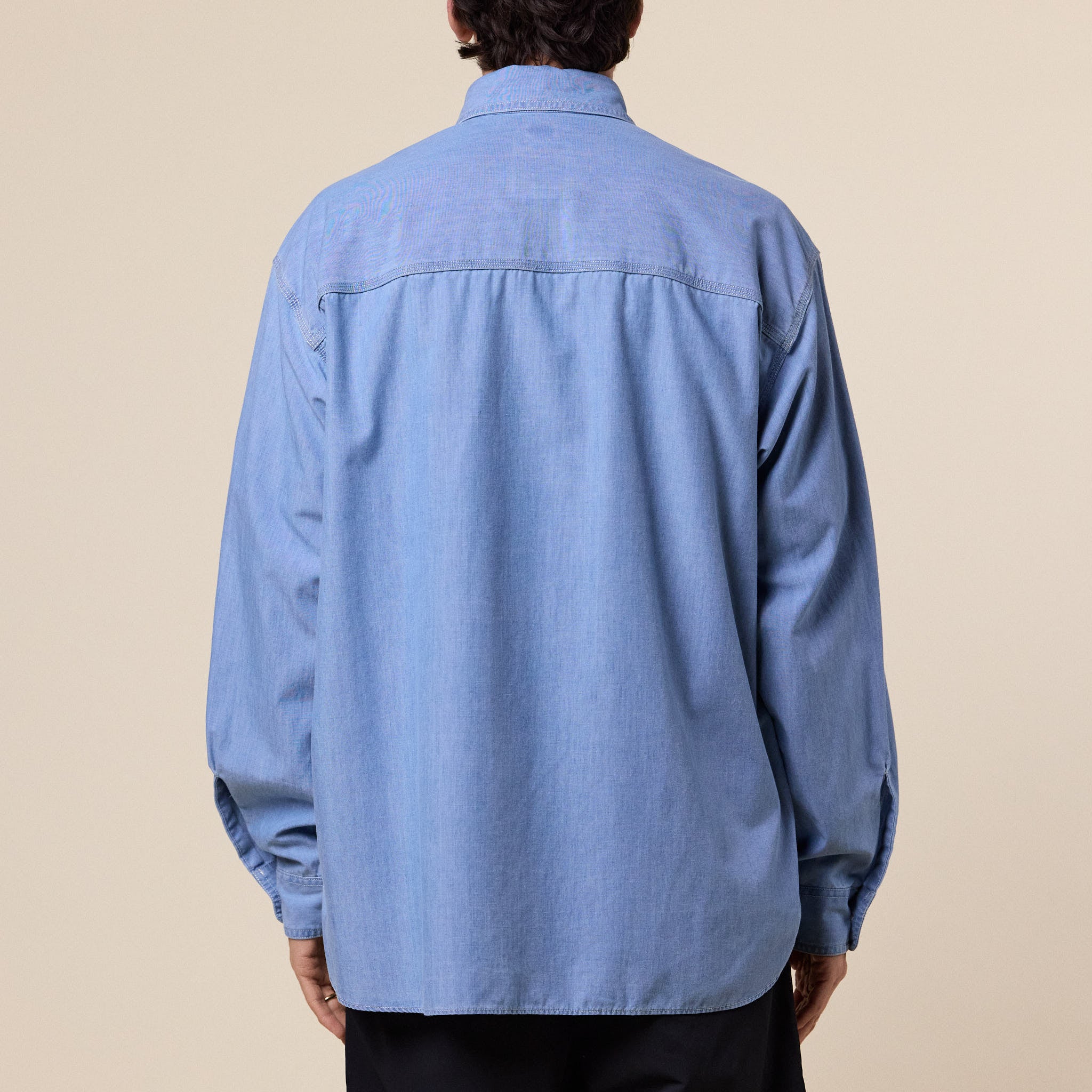 Nanamica - Regular Collar Chambray Shirt - Light Indigo