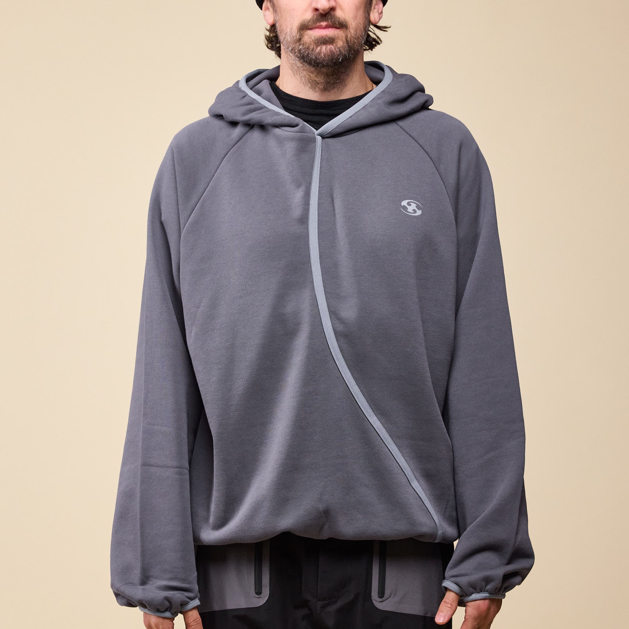 San San Gear - Taped Hoodie - Ash Charcoal