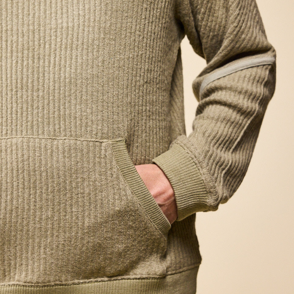 San San Gear - Ribbed Hoodie Knit - Beige "SAN SAN gear stockiest" "SAN SAN gear uk" "SAN SAN gear USA"