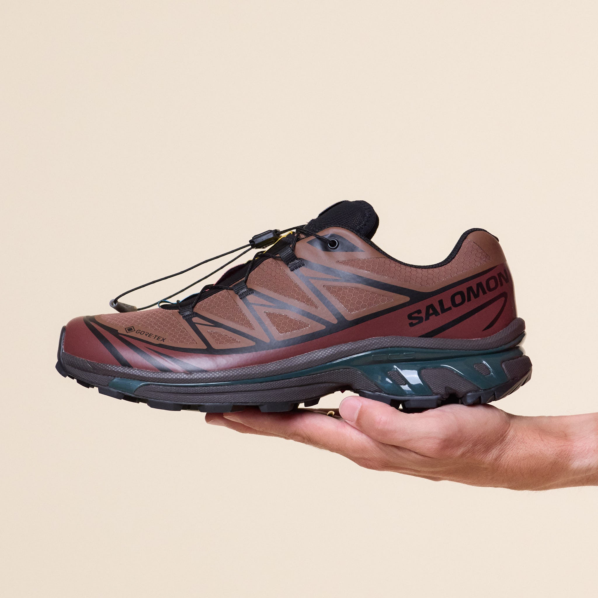 Salomon - XT-6 Gore-Tex - Mustang/Bitter Chocolate/Green Gable